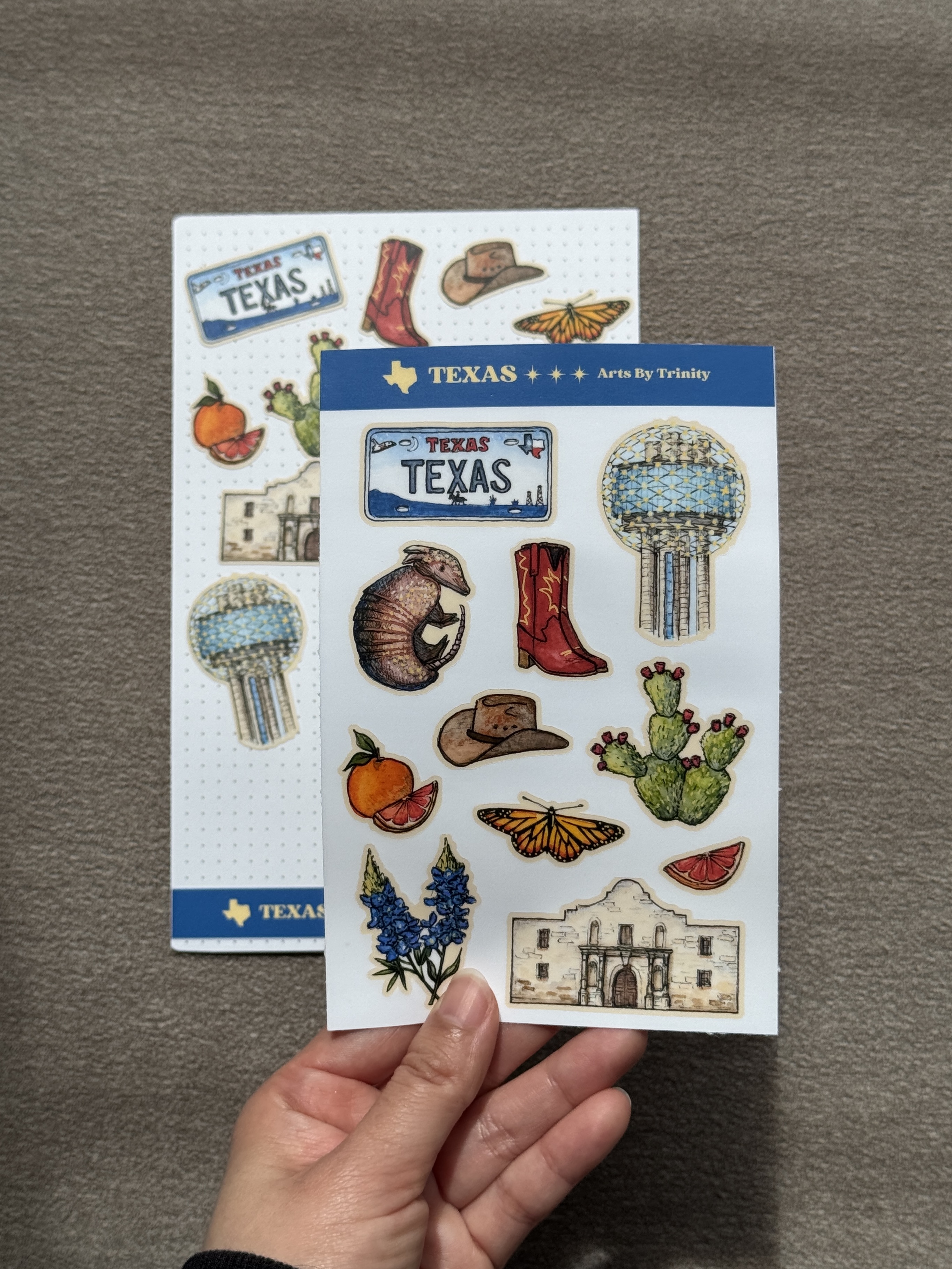 Texas State Symbols - Sticker Sheet