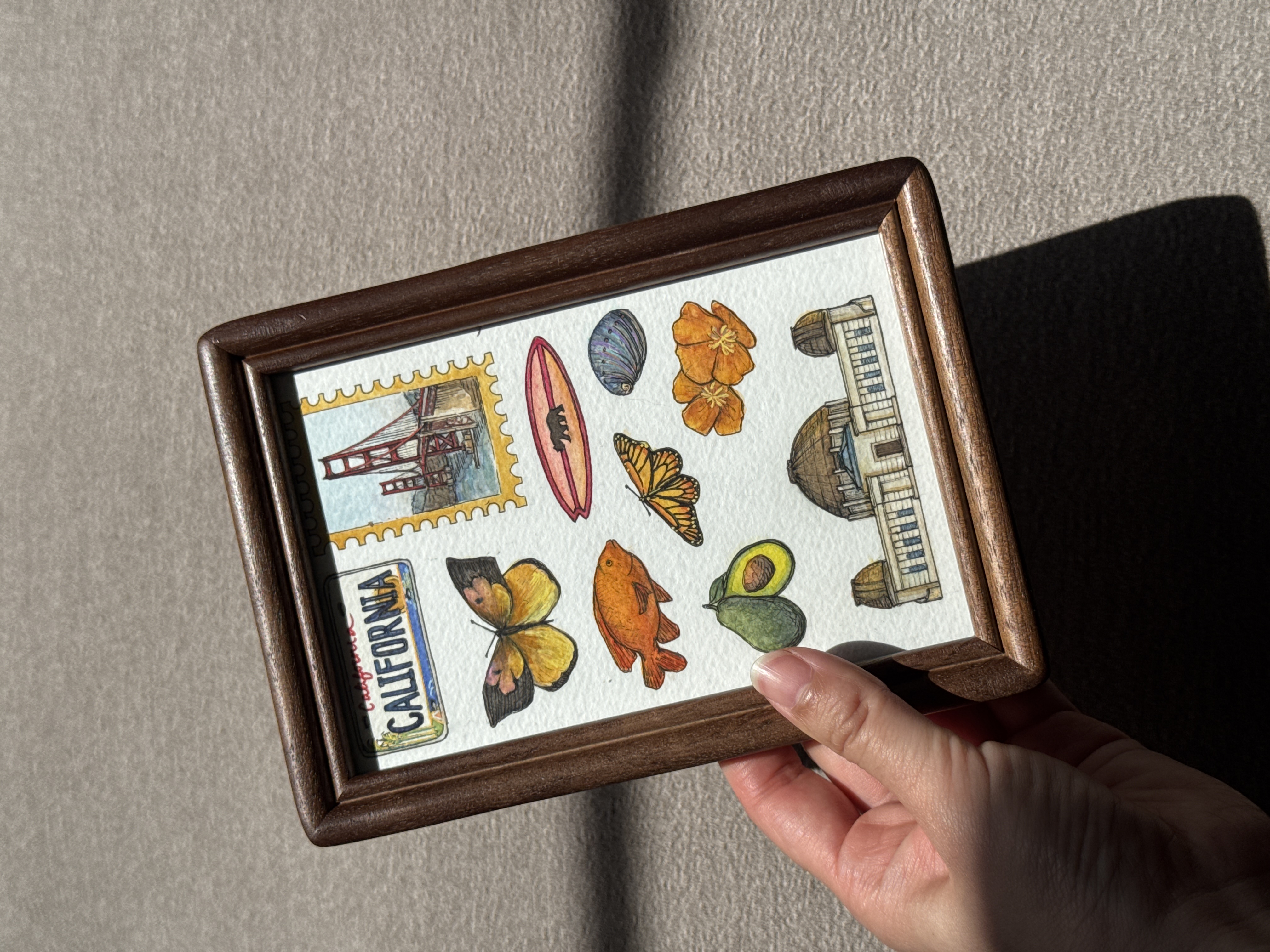 California State Symbols - 4x6 Original