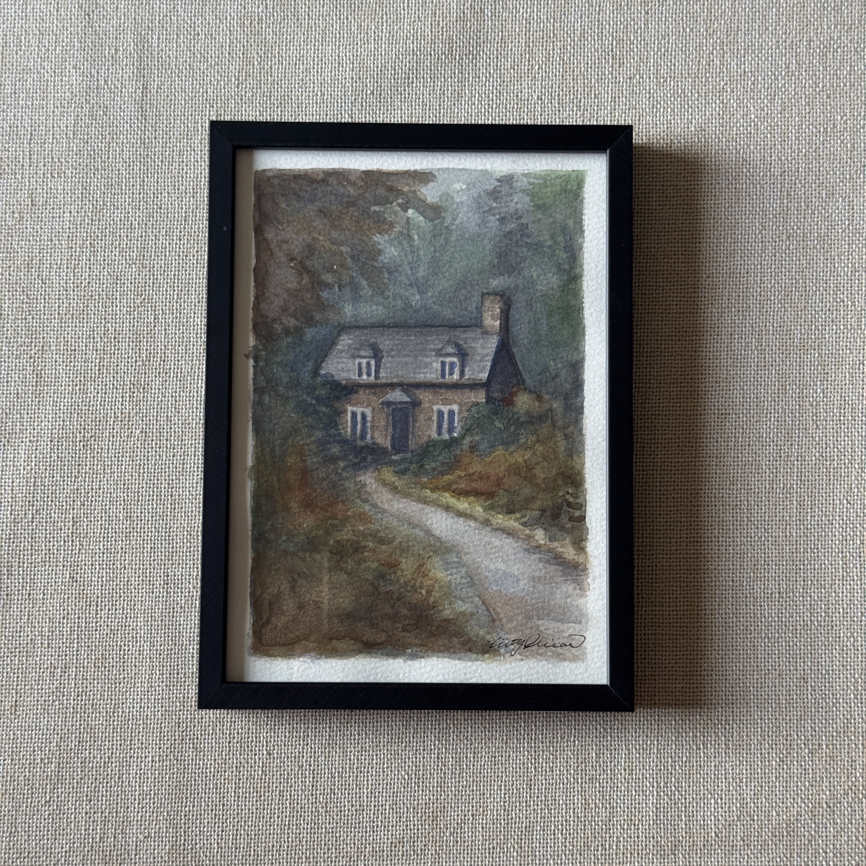 Cottage In The Woods - 5x7 Original Art