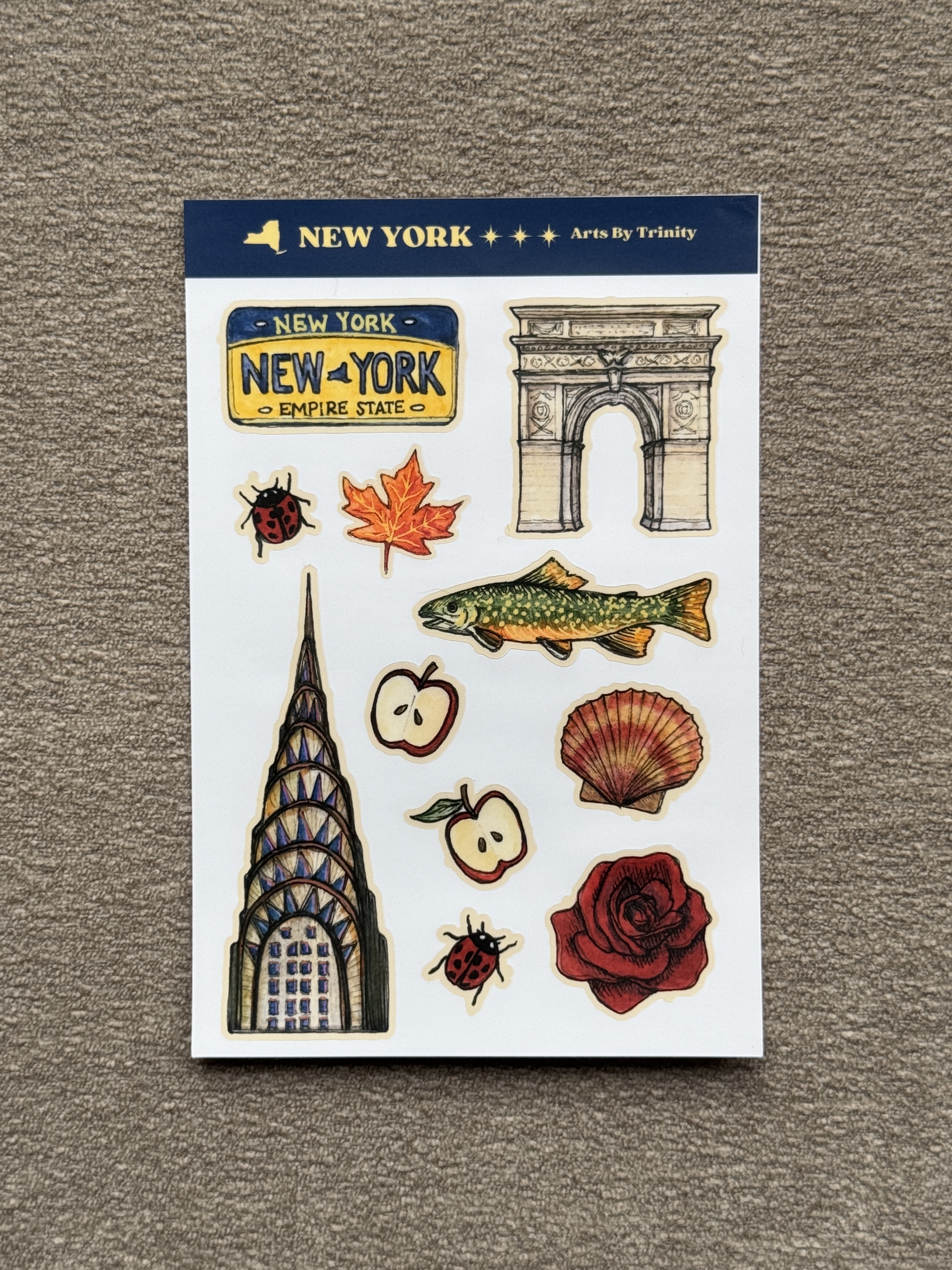New York Symbols - Sticker Sheet