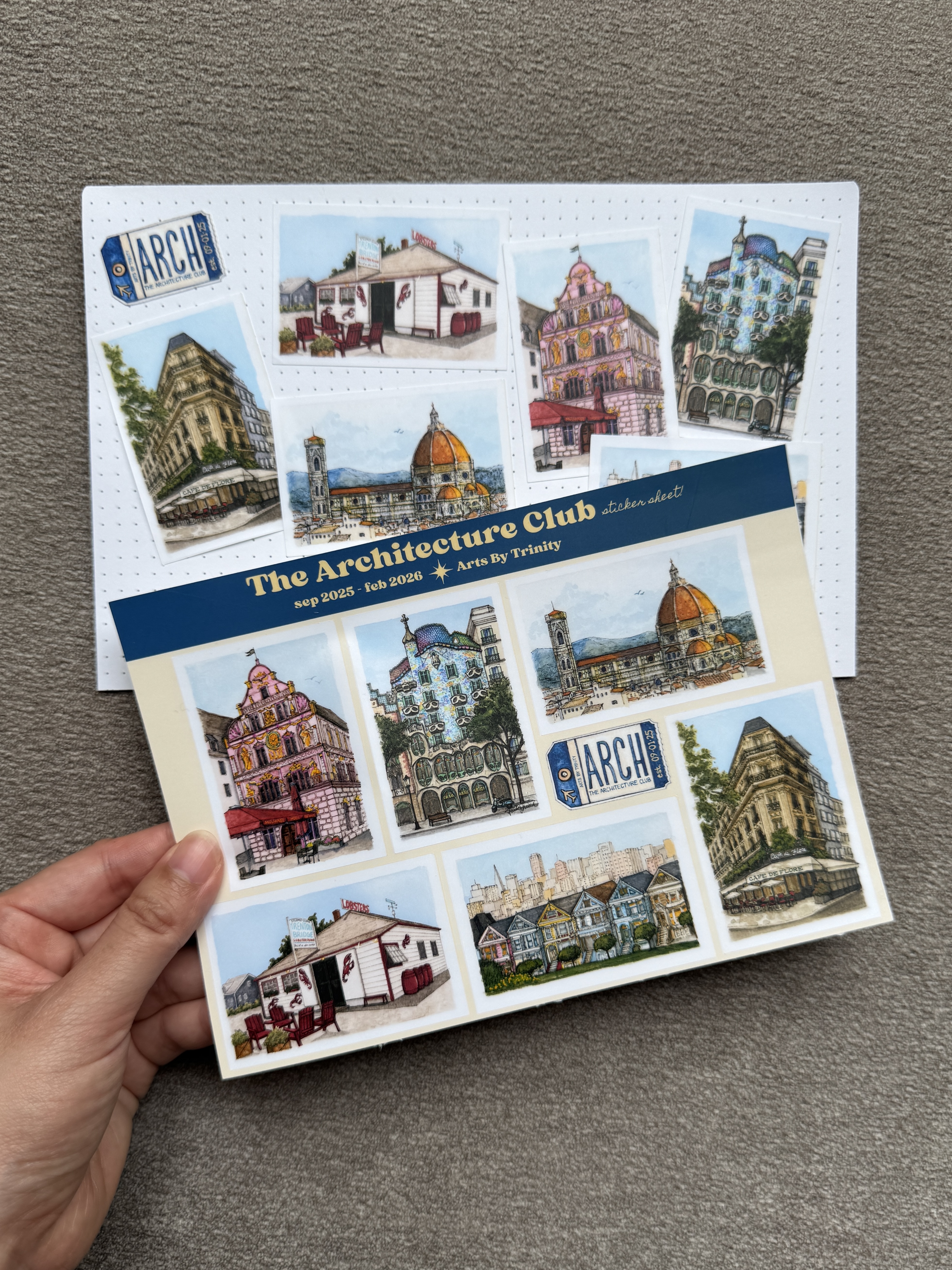 Architecture Club Sticker Sheet (Vol. 1)