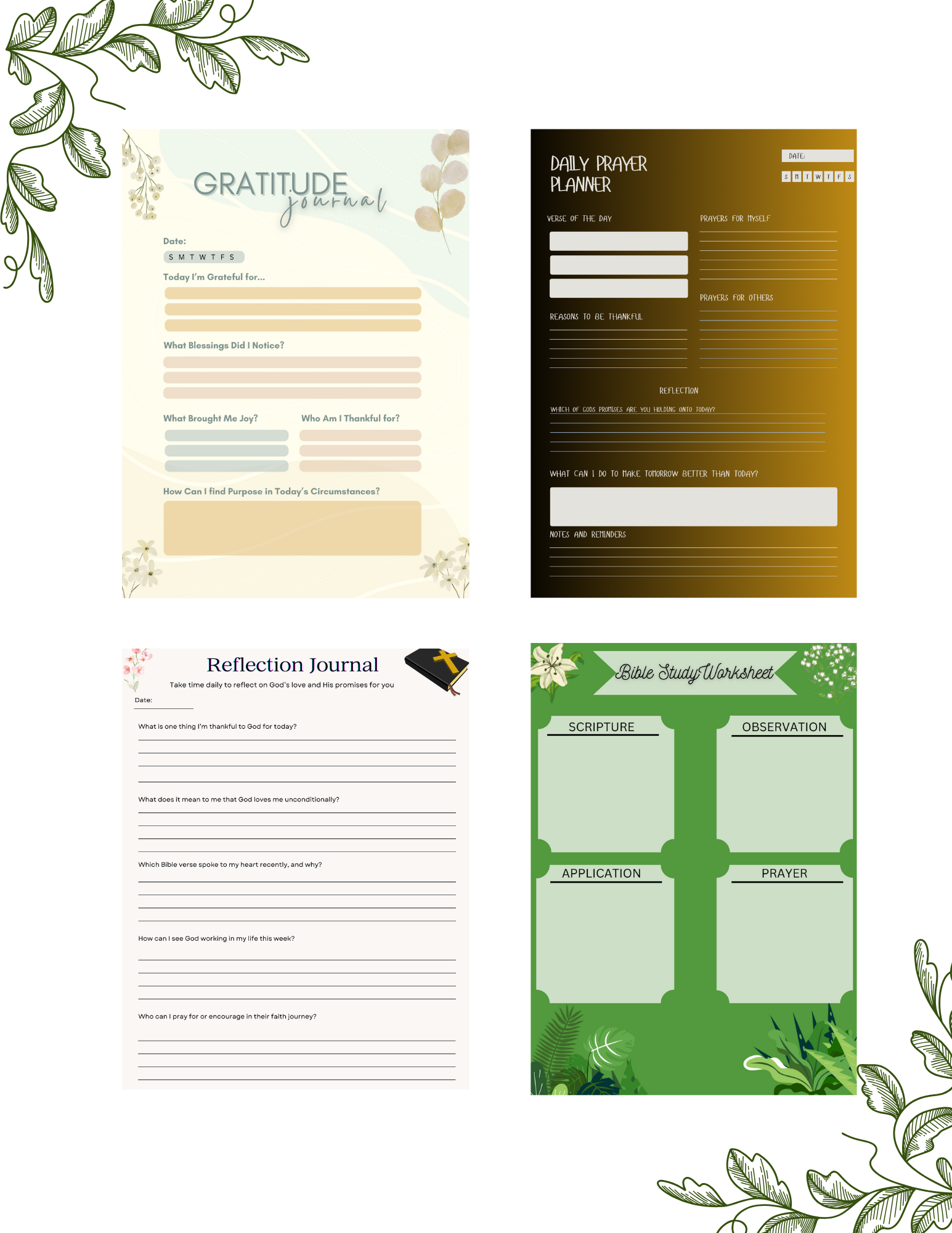 Faith-Focused Journal Pack