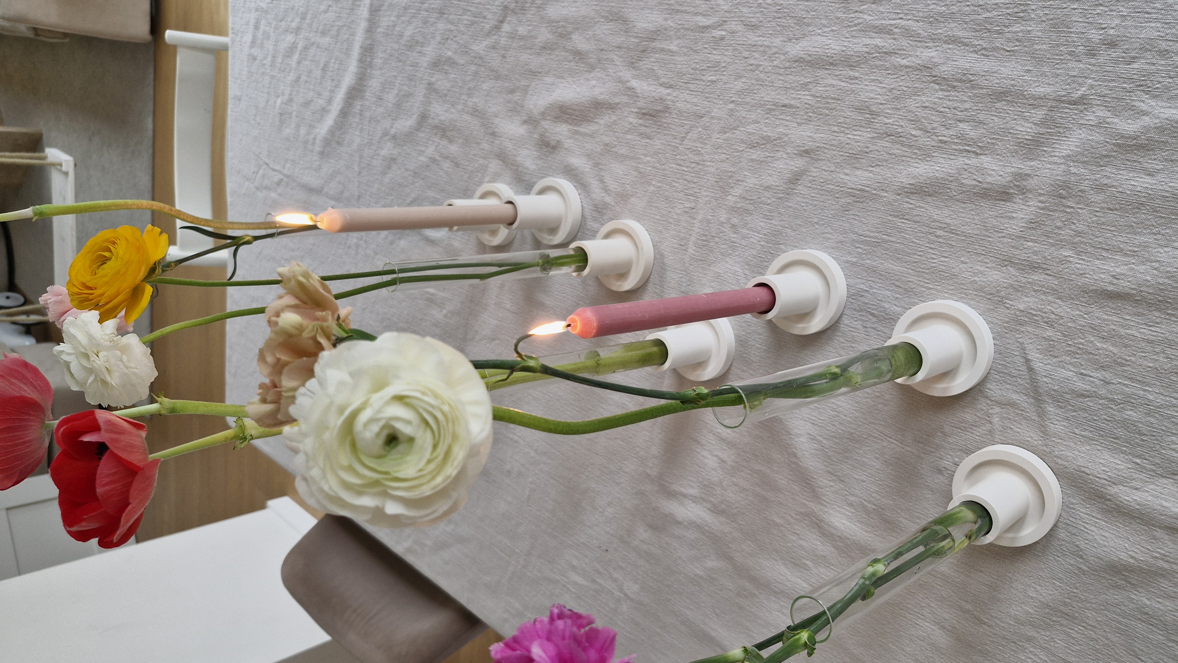 Candlestick meets Flowers