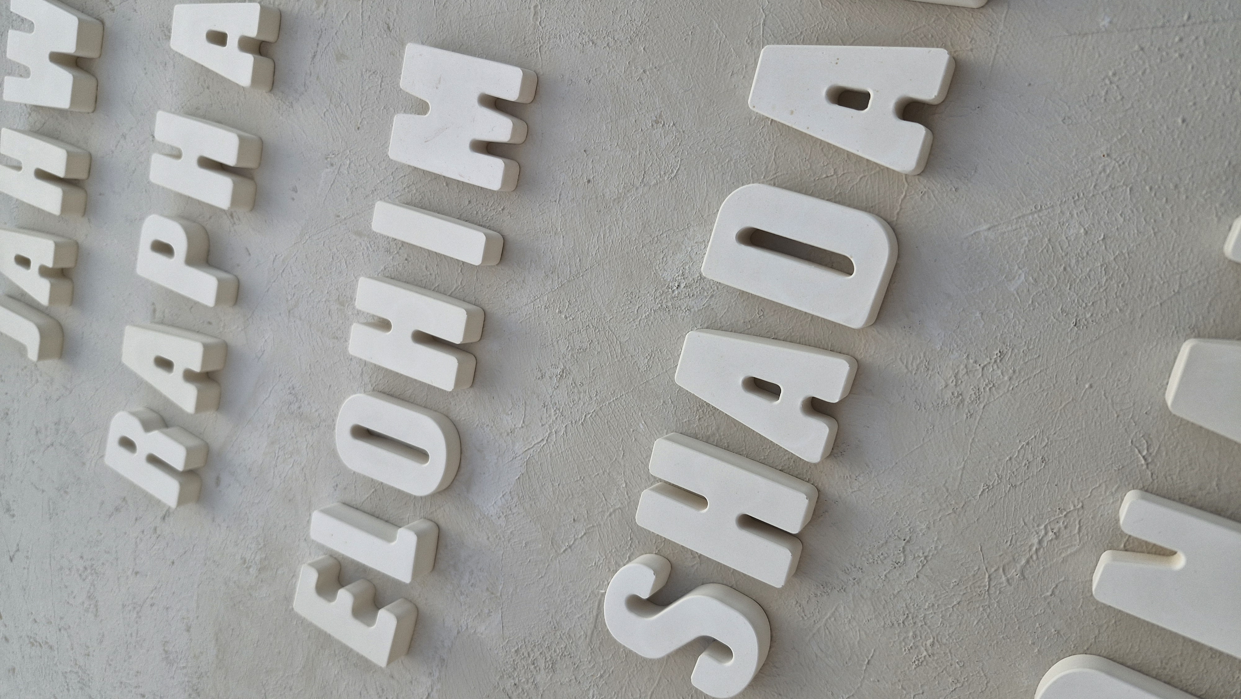 Buchstaben Set "Namen Gottes"