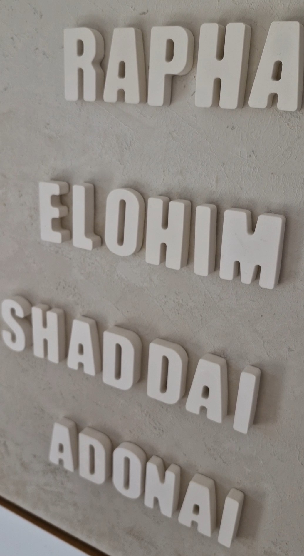 Buchstaben Set "Namen Gottes"