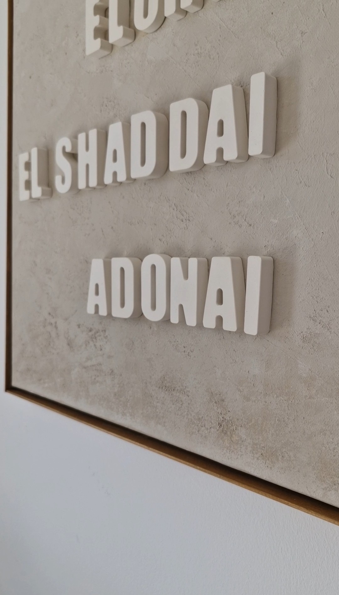 Buchstaben Set "Namen Gottes"