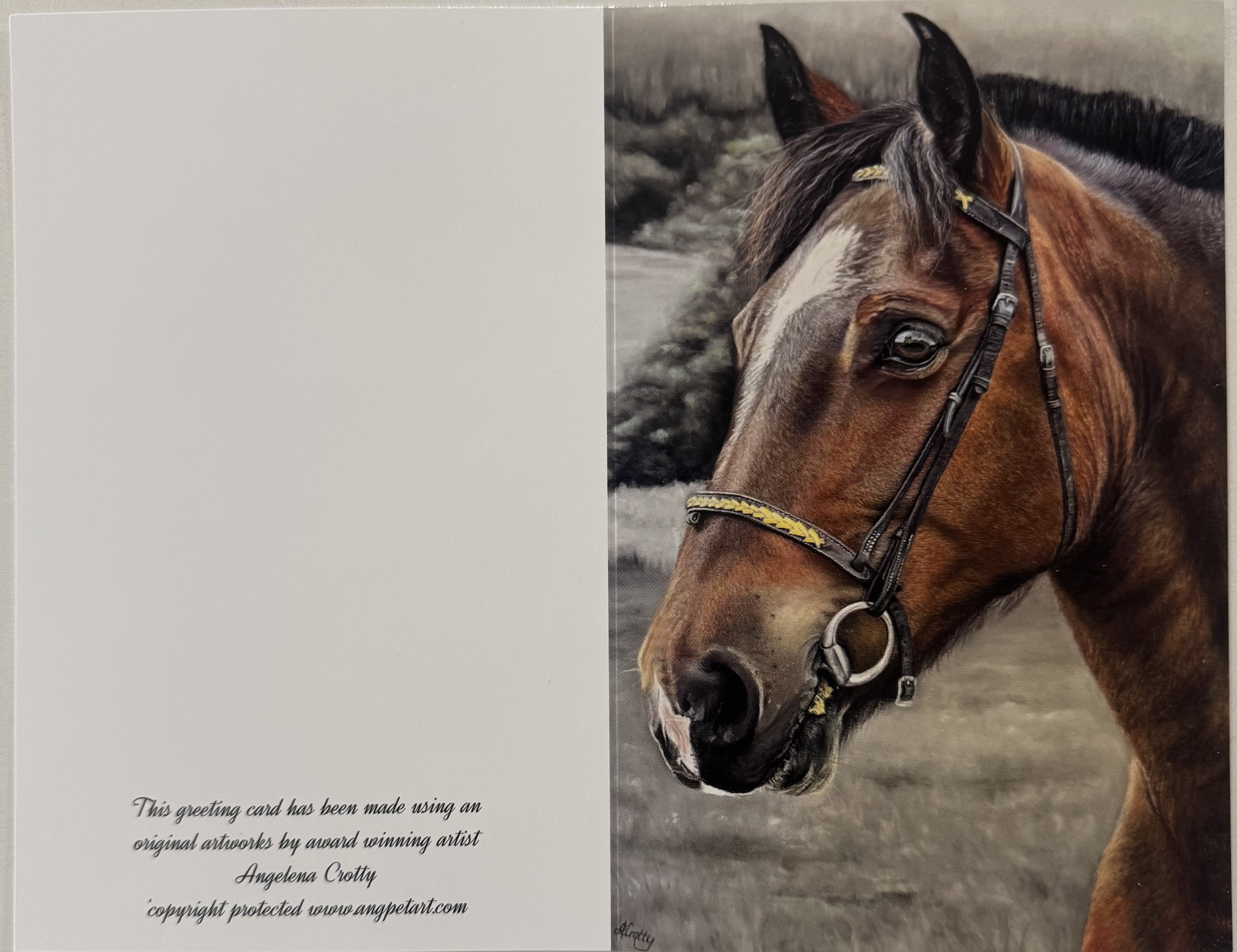 Horse Portrait Greeting Card