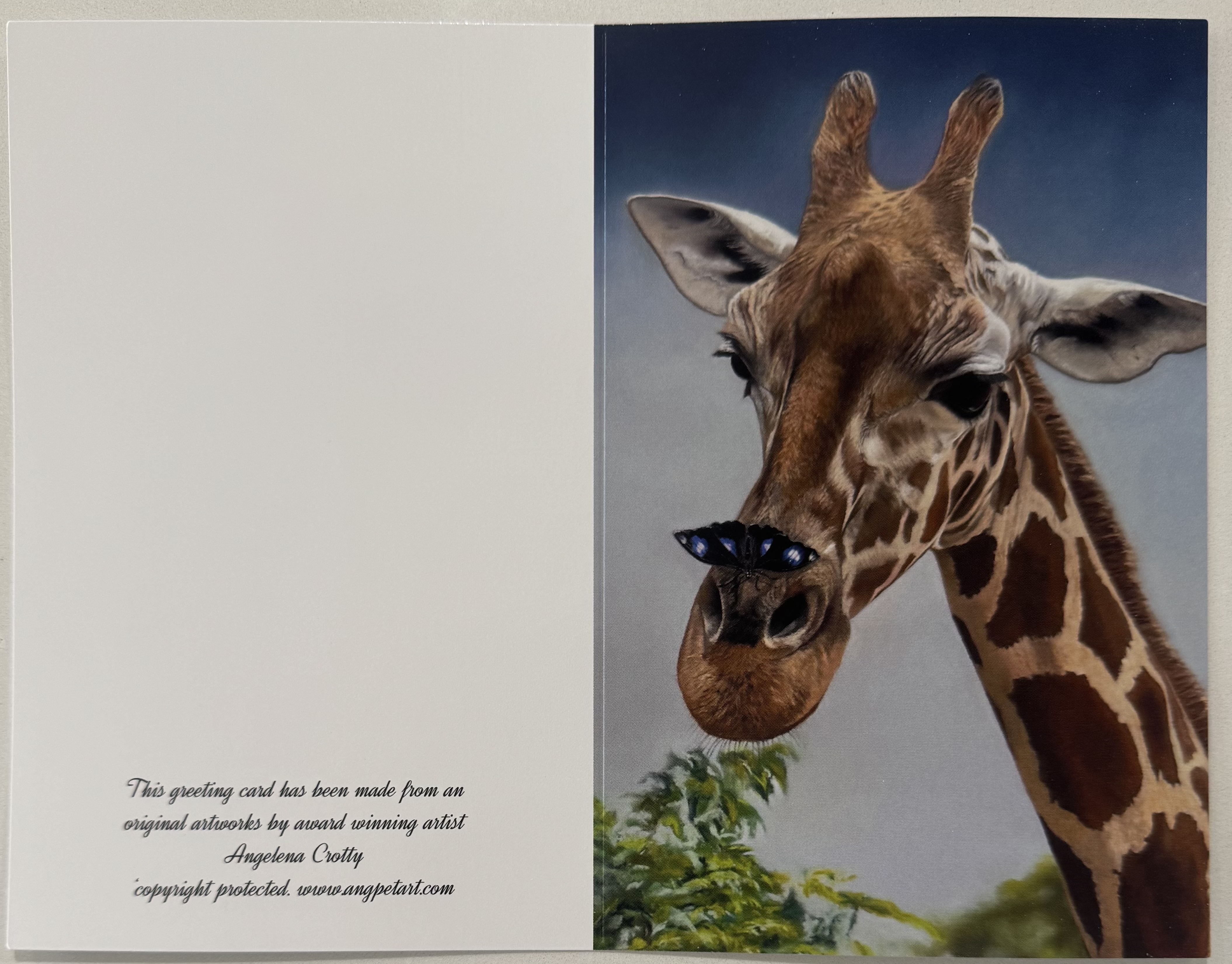 Giraffe Greeting Card