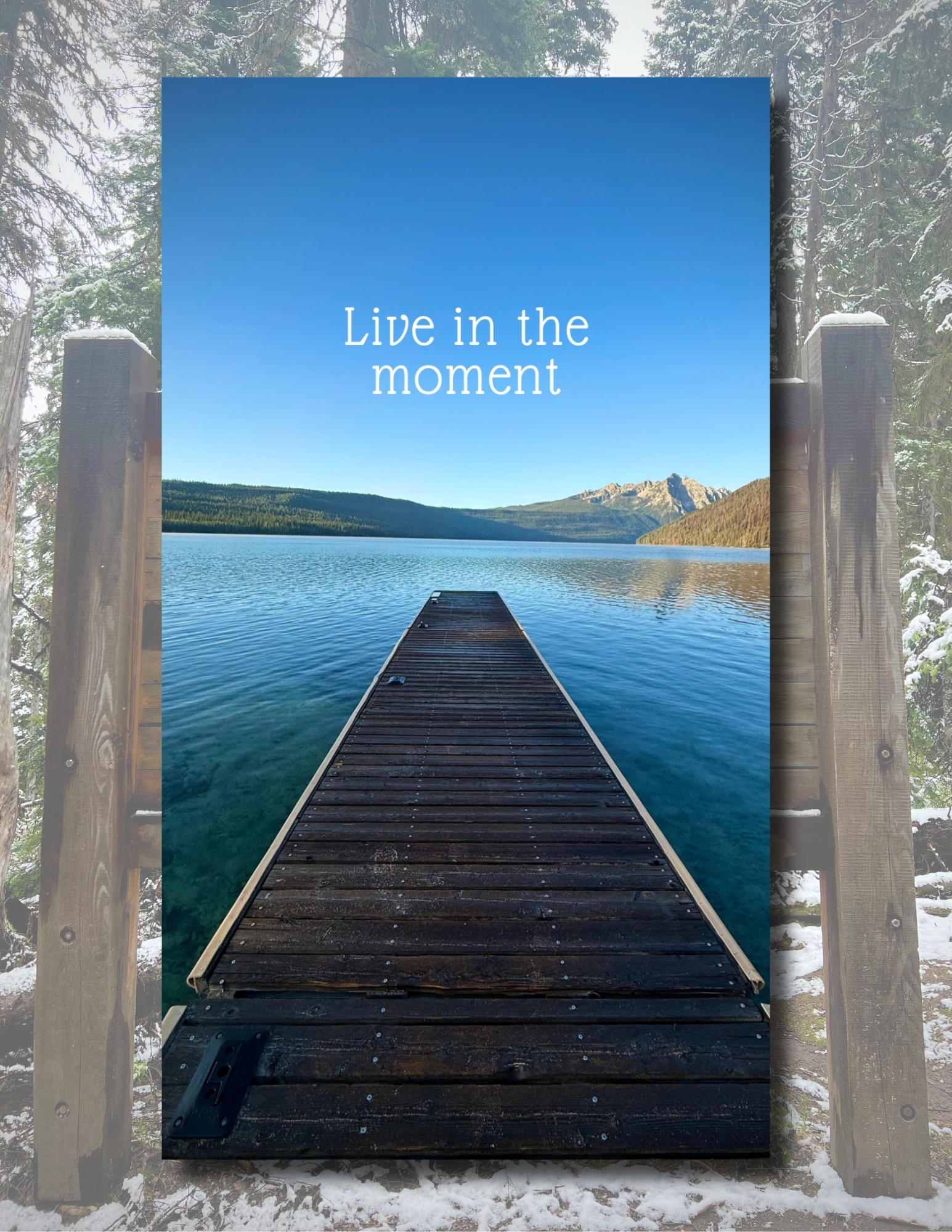 Live in the moment Mobile Wallpaper