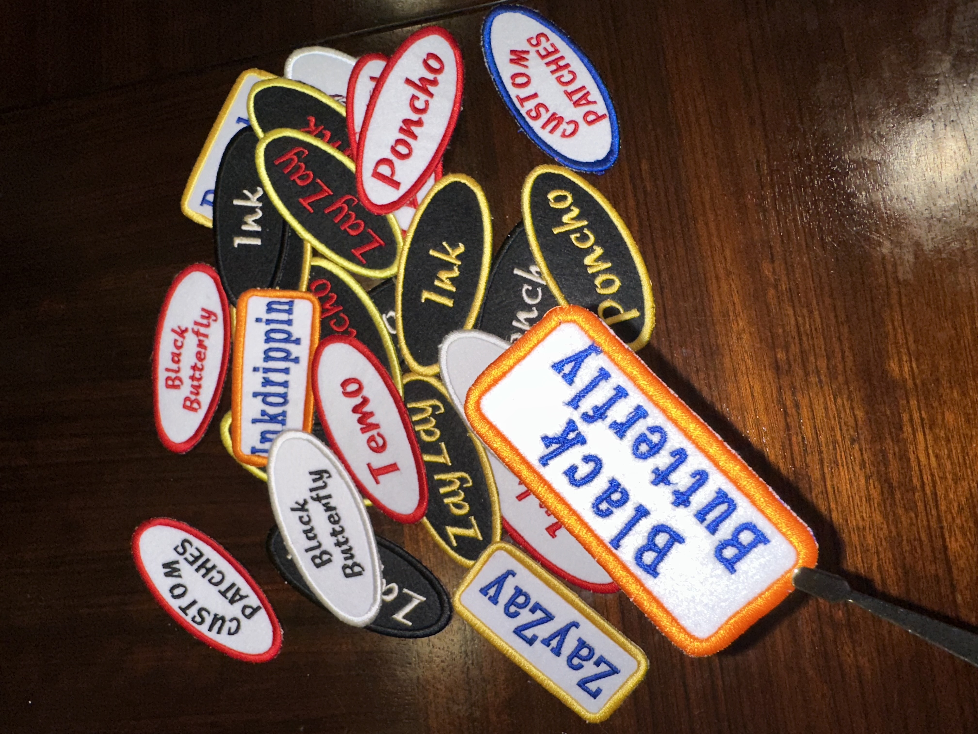 PERSONALIZED ADHESIVE NAME PATCH