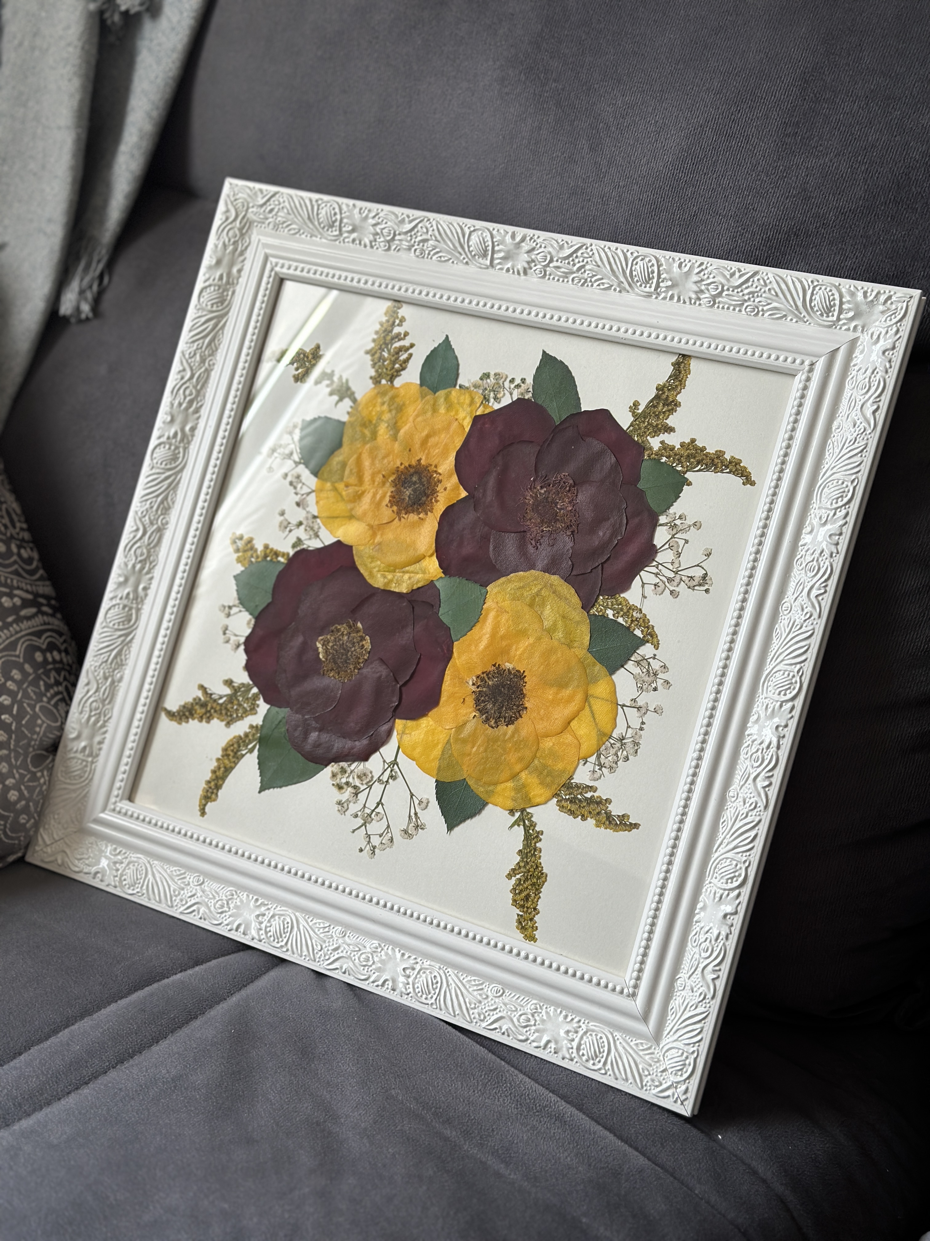 Eternização em moldura provençal 29x38cm ou 38x38cm