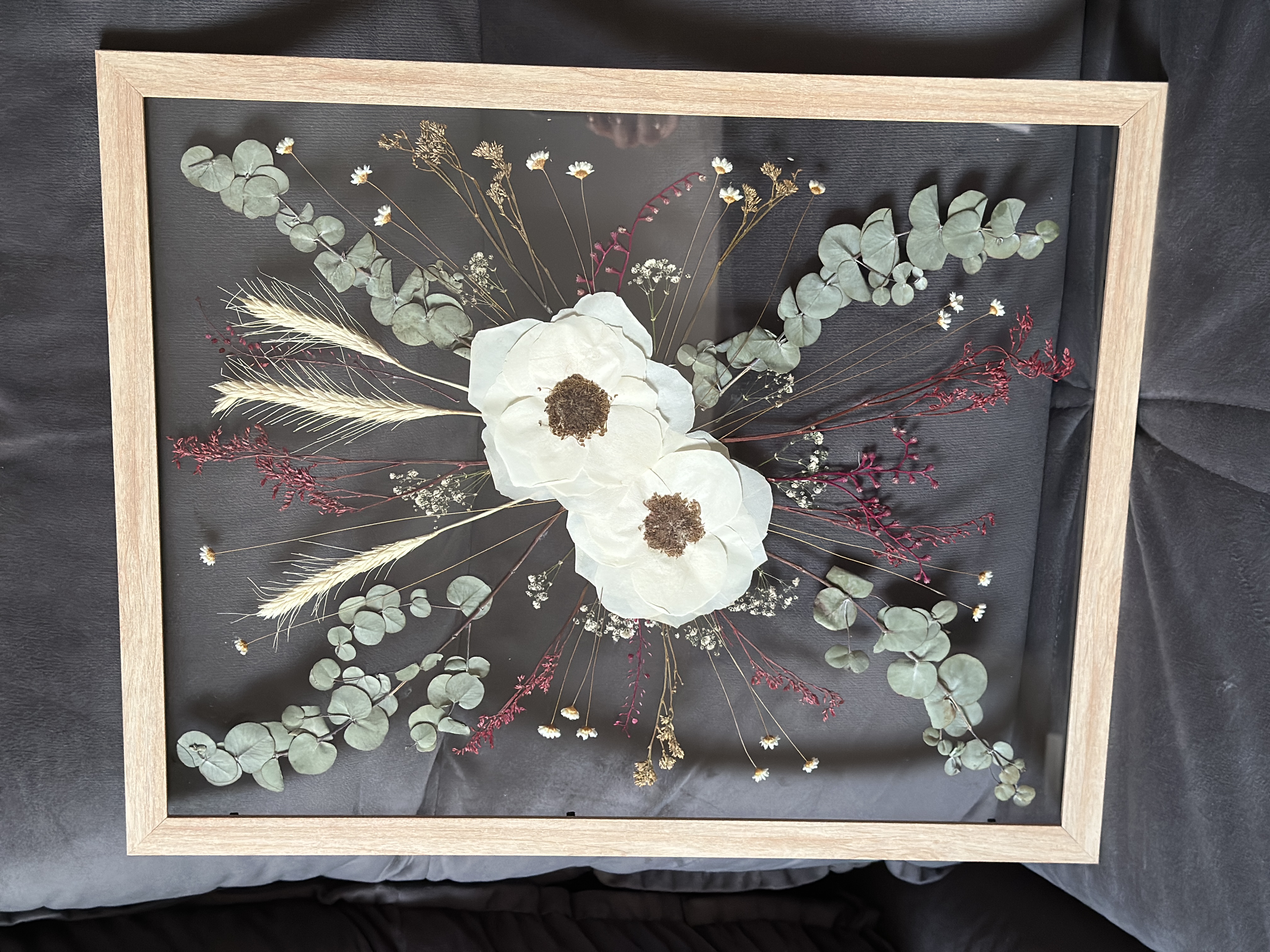 Eternização em moldura flutuante 40x50cm