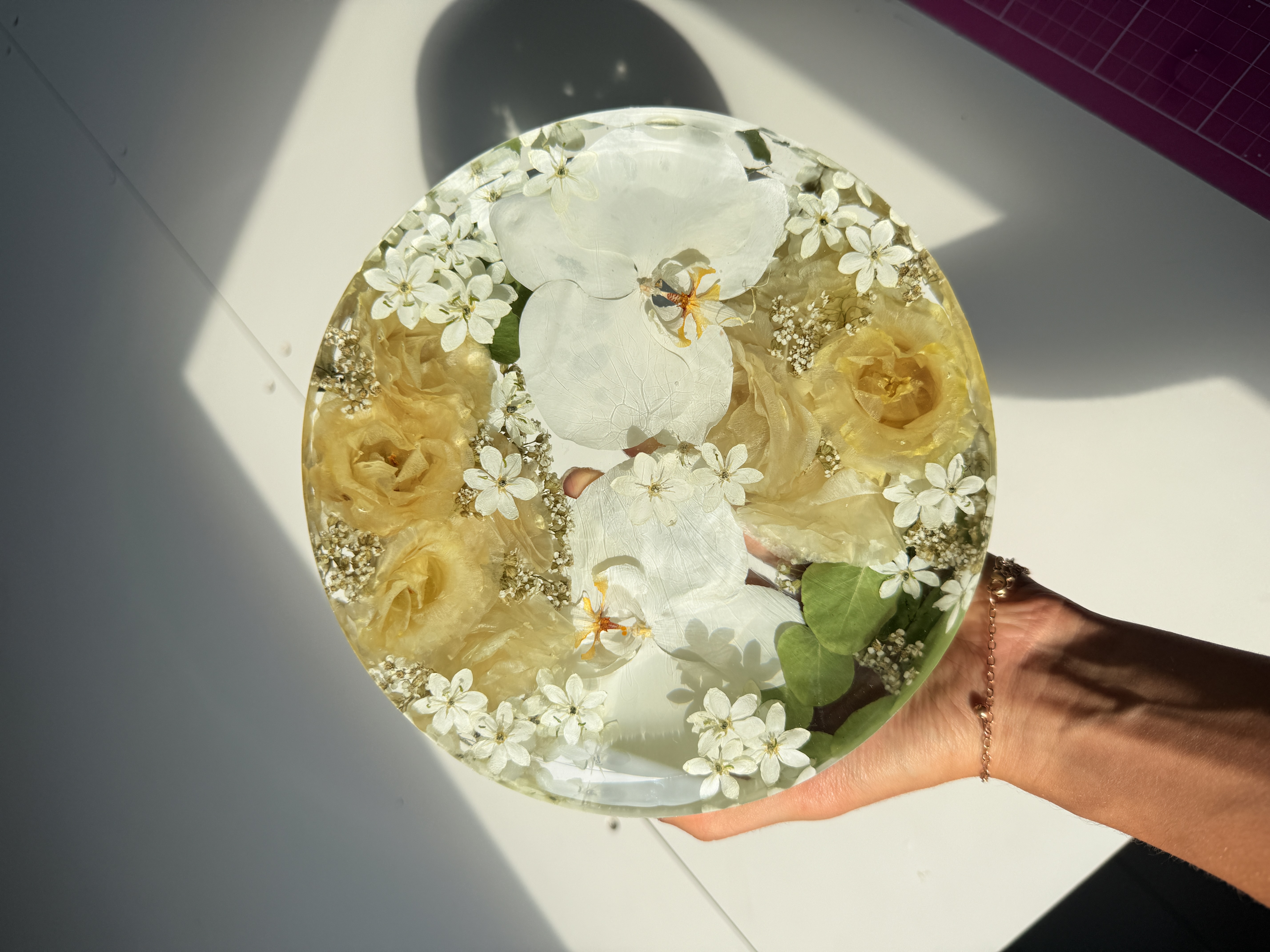 Eternização formato redondo