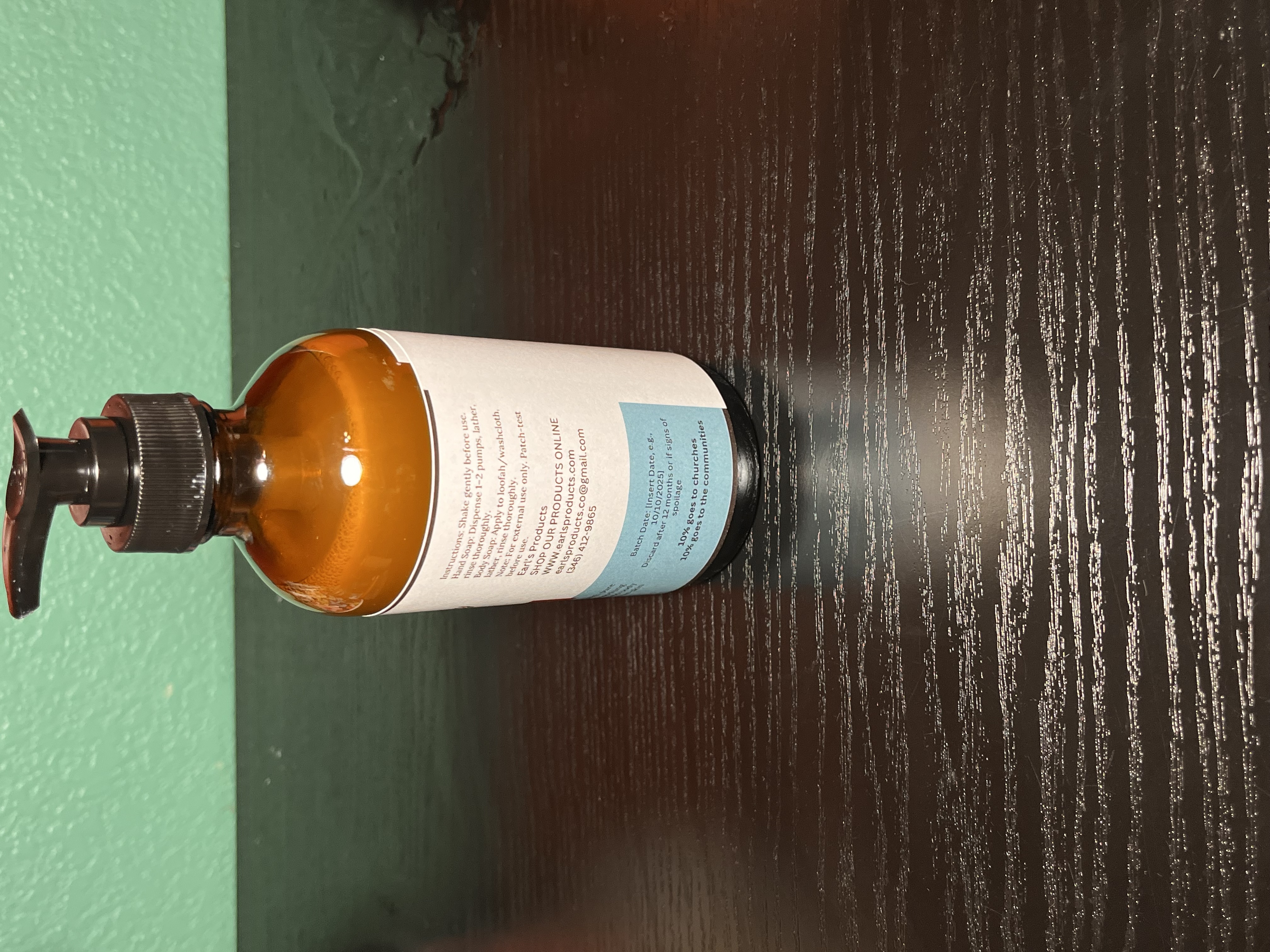 Green Ruby Glow liquid soap