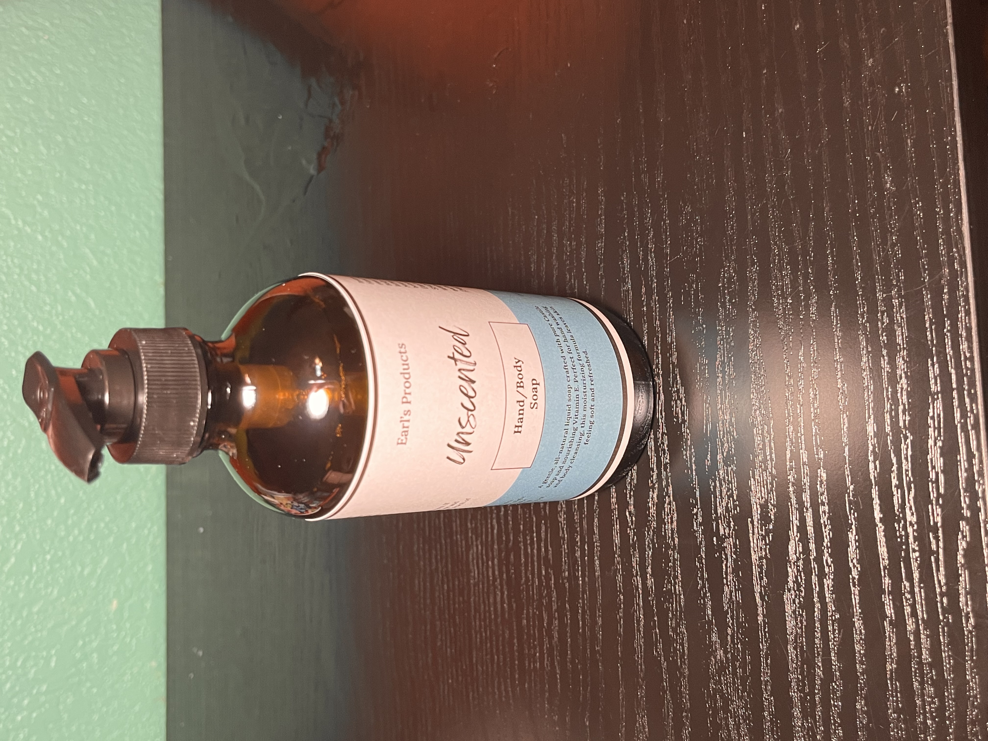 Unscented liquid soap