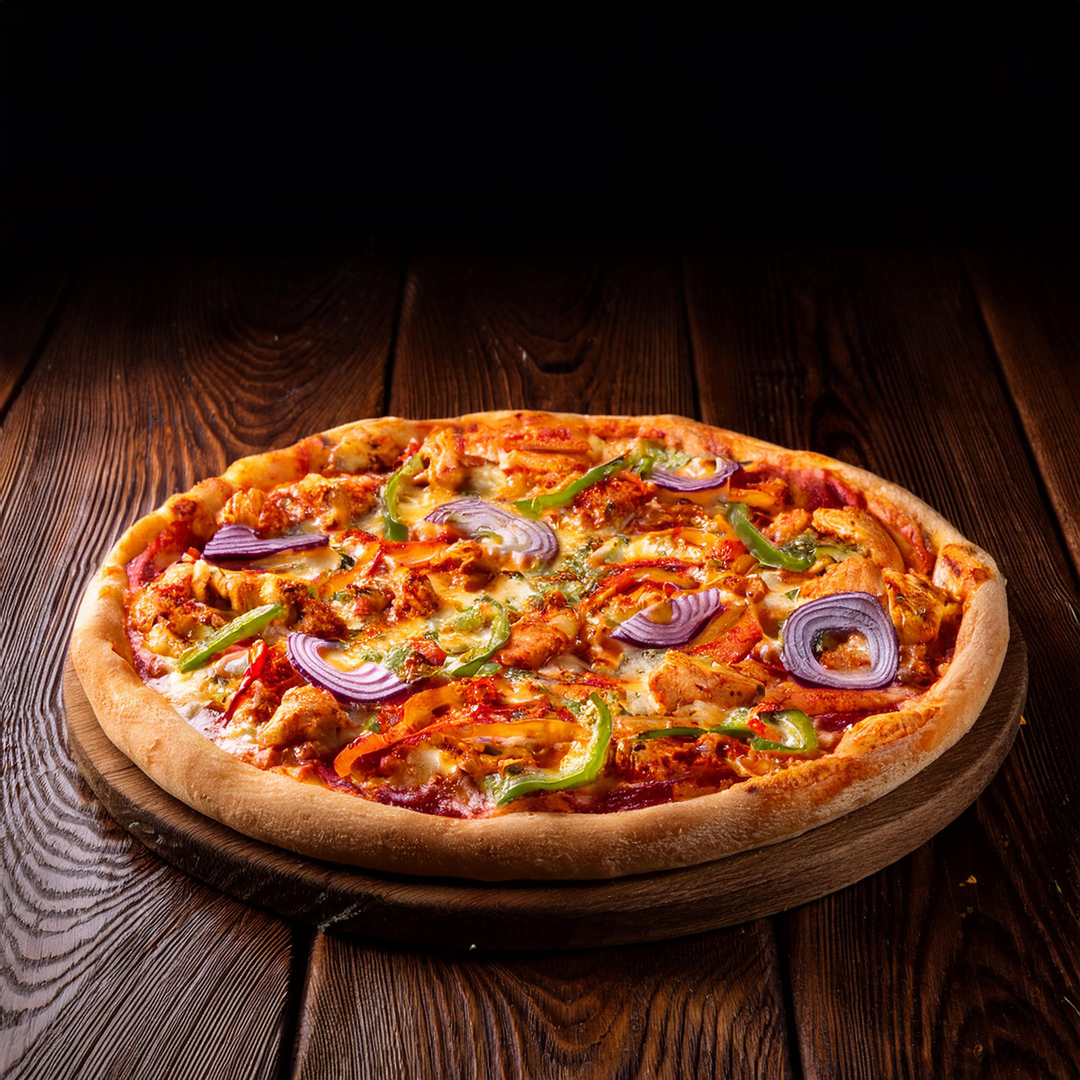 Mini Schezwan Style Chicken Pizza