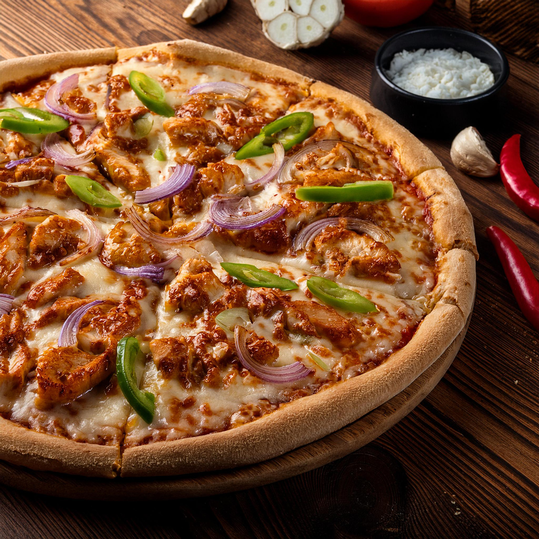 North Indian Chicken Tikka Pizza