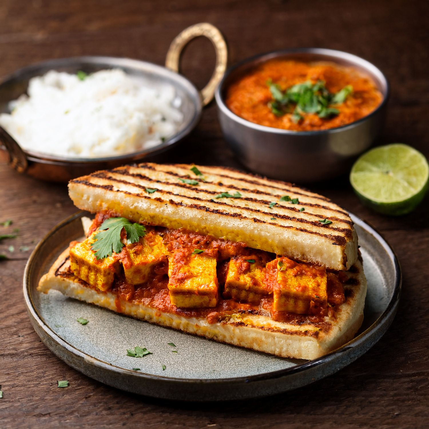 Chettinad Paneer Sandwich