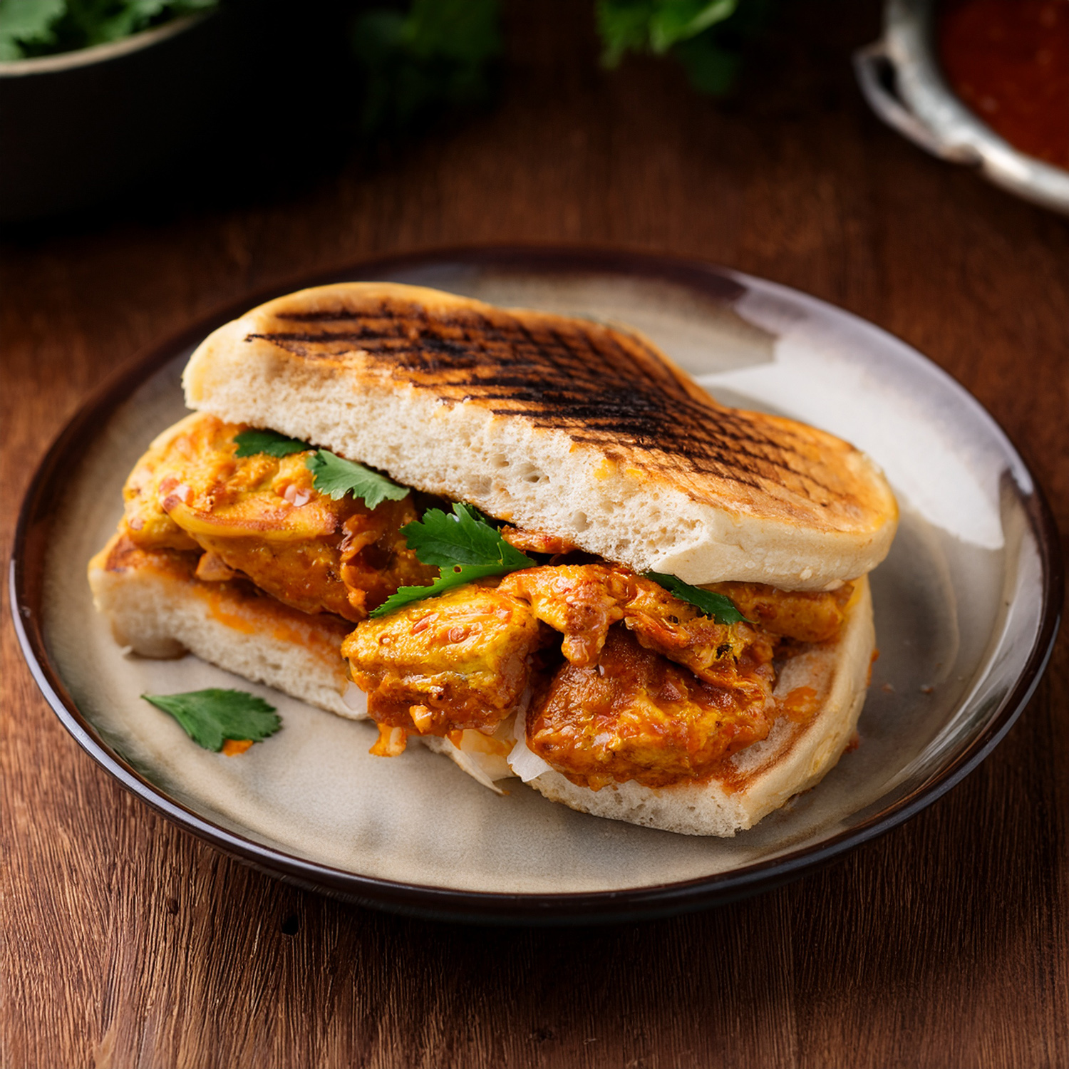 Chicken Chettinad Sandwich
