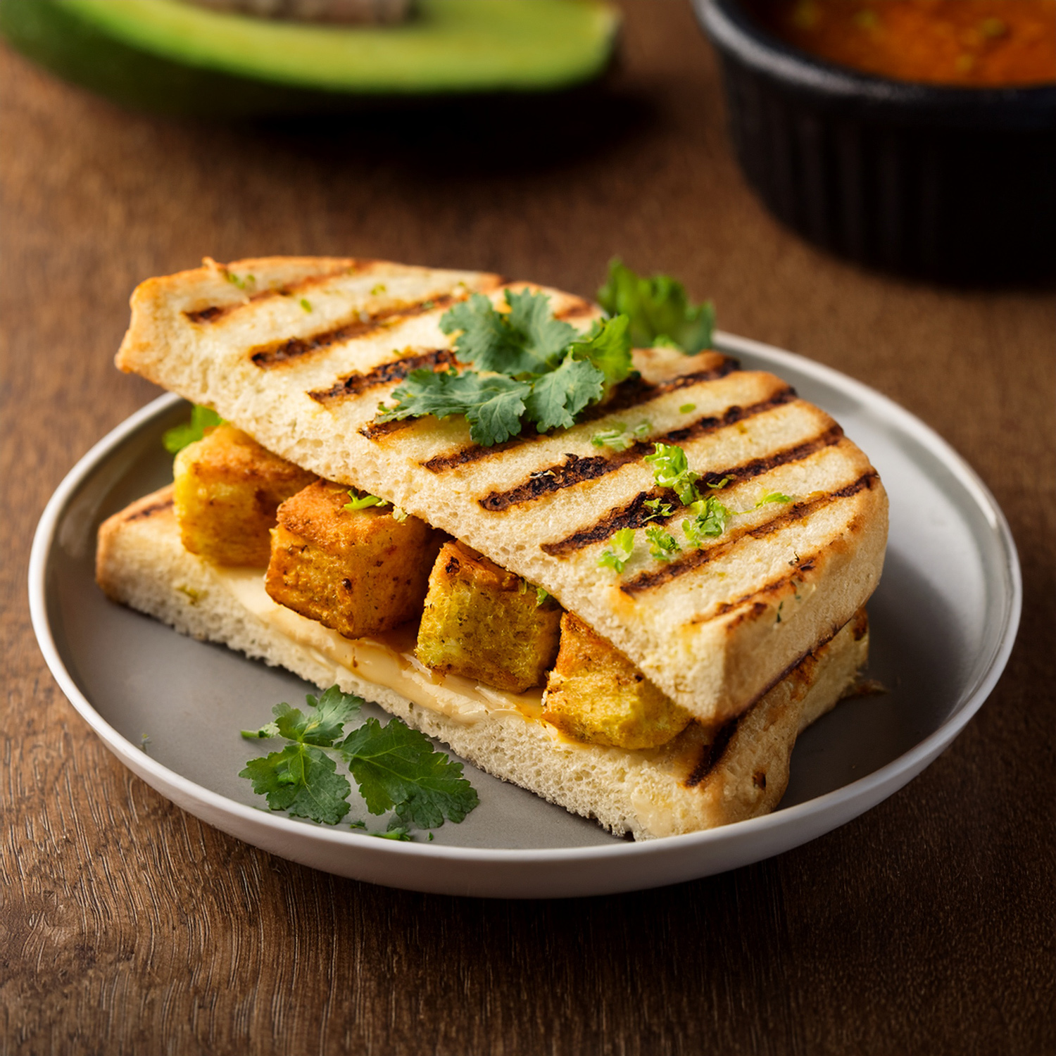 Schezwan Paneer Sandwich
