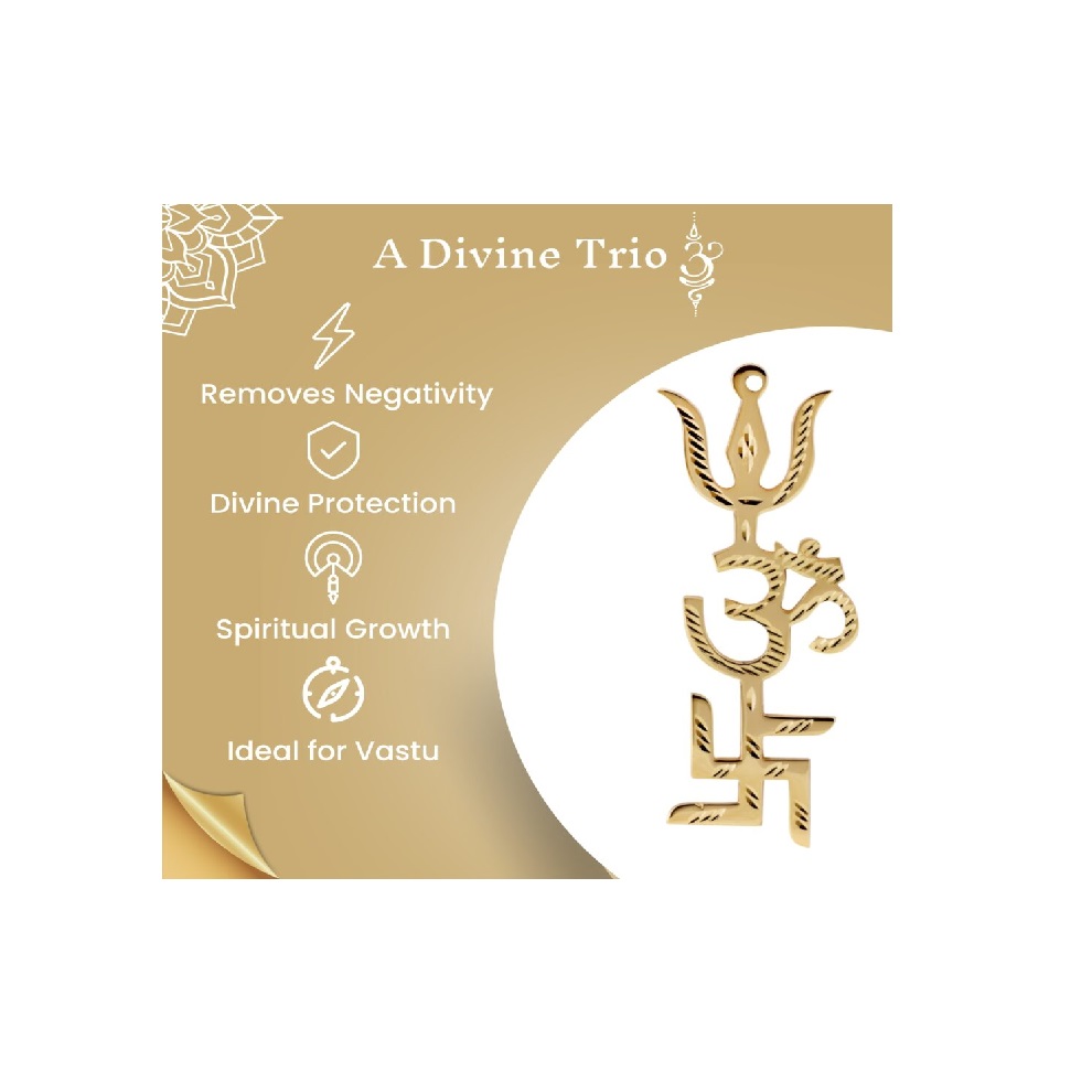 Om Swastik Trishul Trishakti Yantra