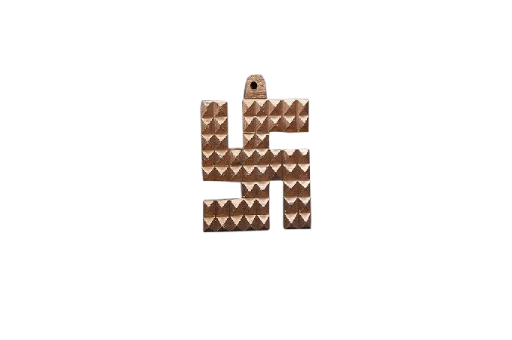 2 Lines Swastik Pyramid (Copper / Brass)
