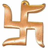 2 Lines Swastik Pyramid (Copper / Brass)