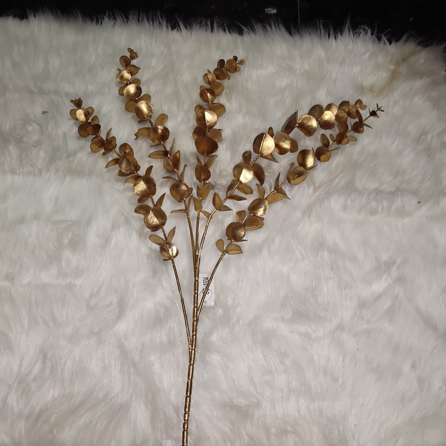Golden Artificial Leaf Branch