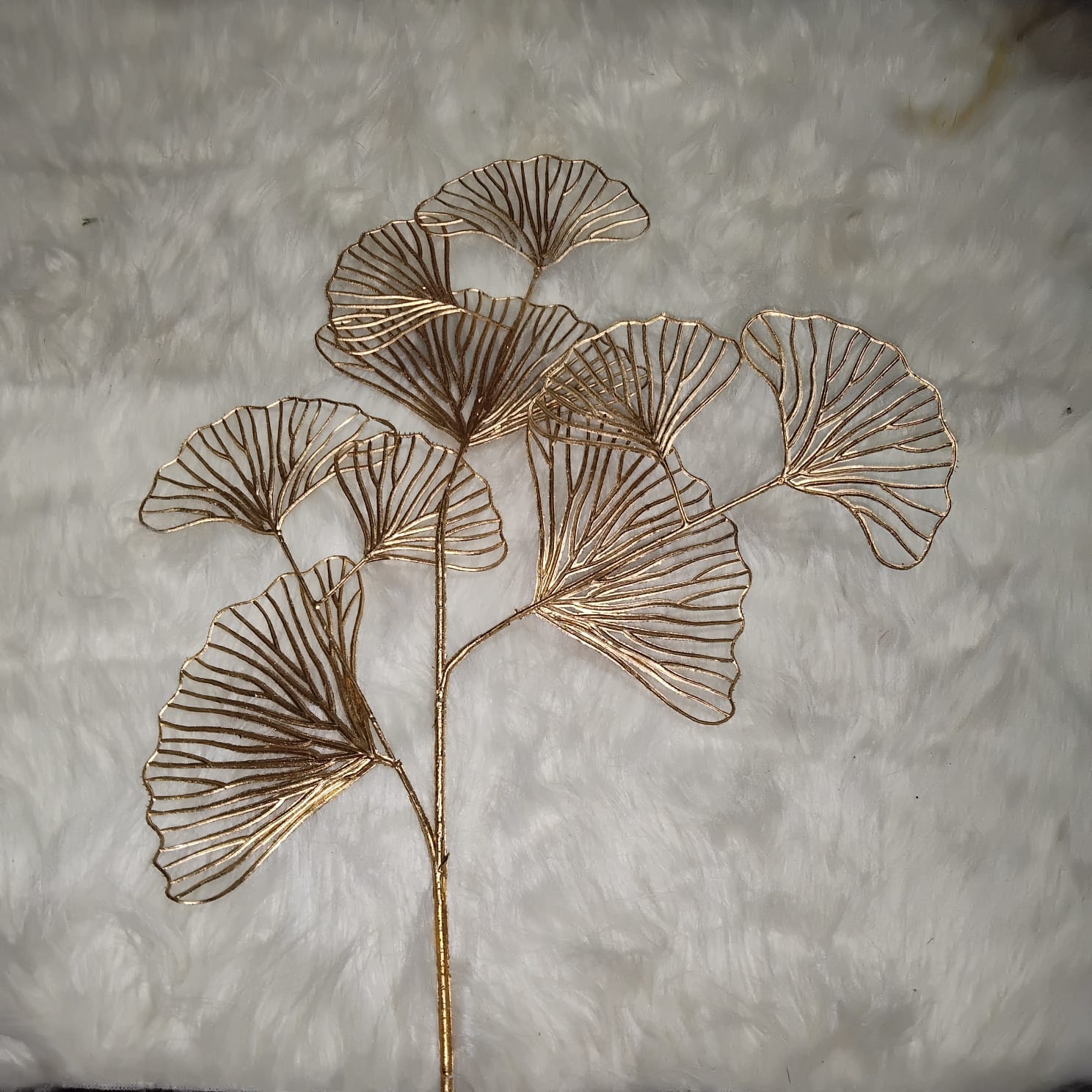 Decorative Metal Leaf Branch
