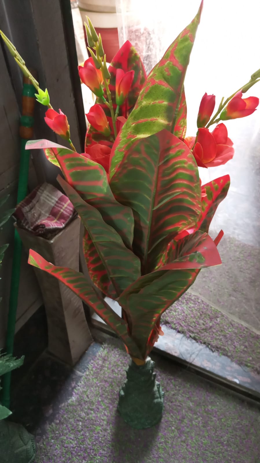 Artificial Red Tulip Plant