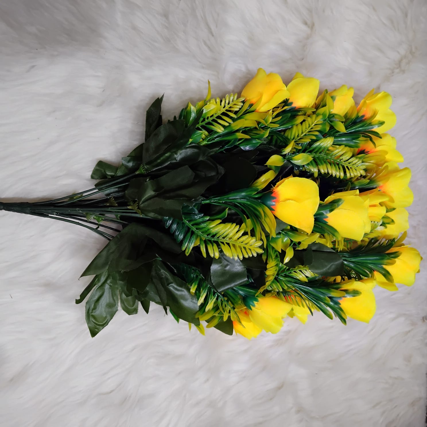 Artificial Yellow Rose Bouquet