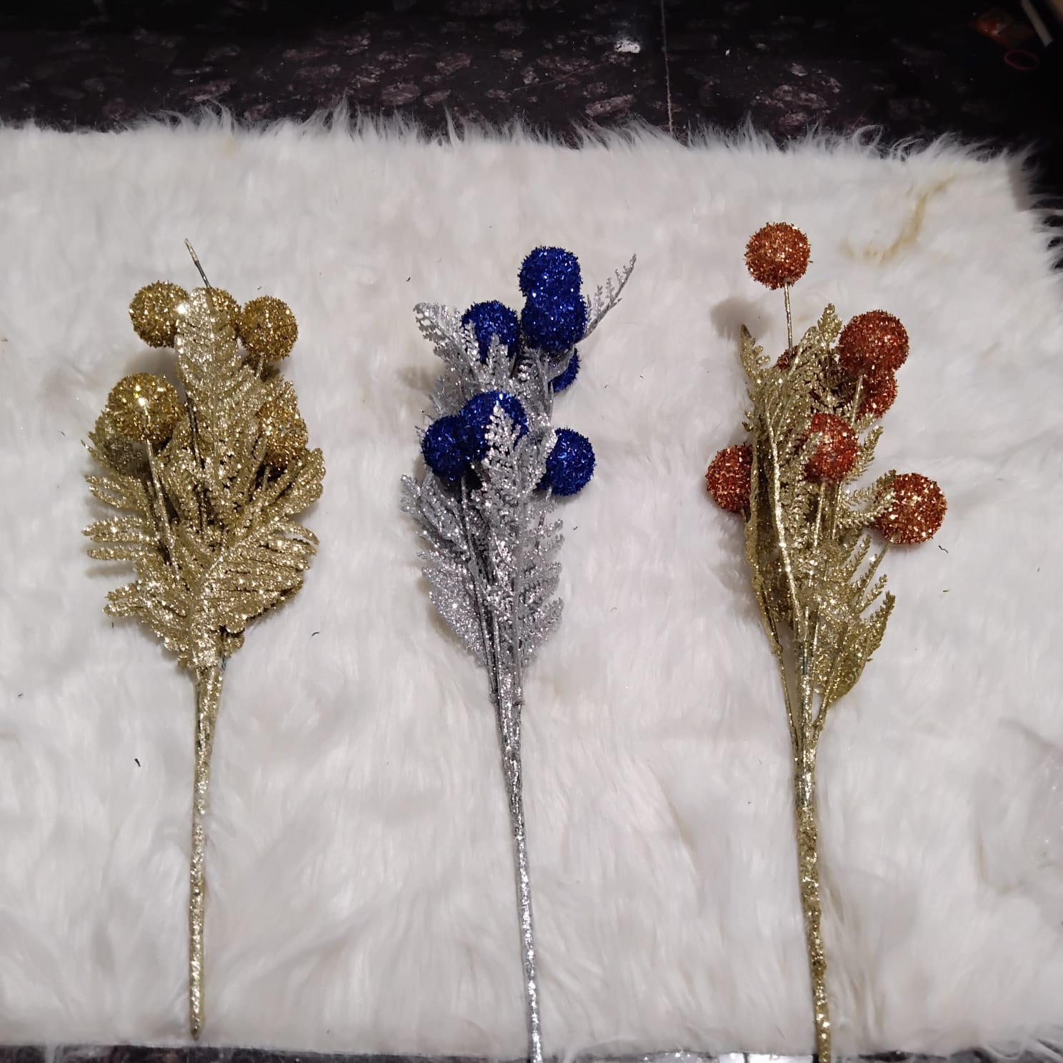 Glittery Decorative Stems