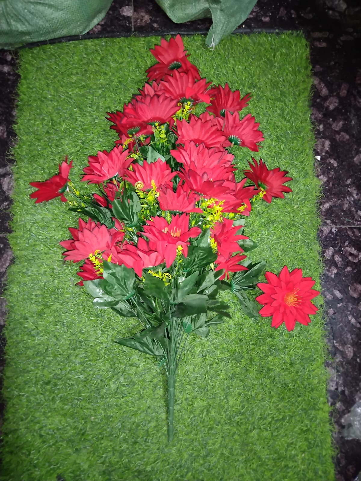 Artificial Red Flowers Bouquet