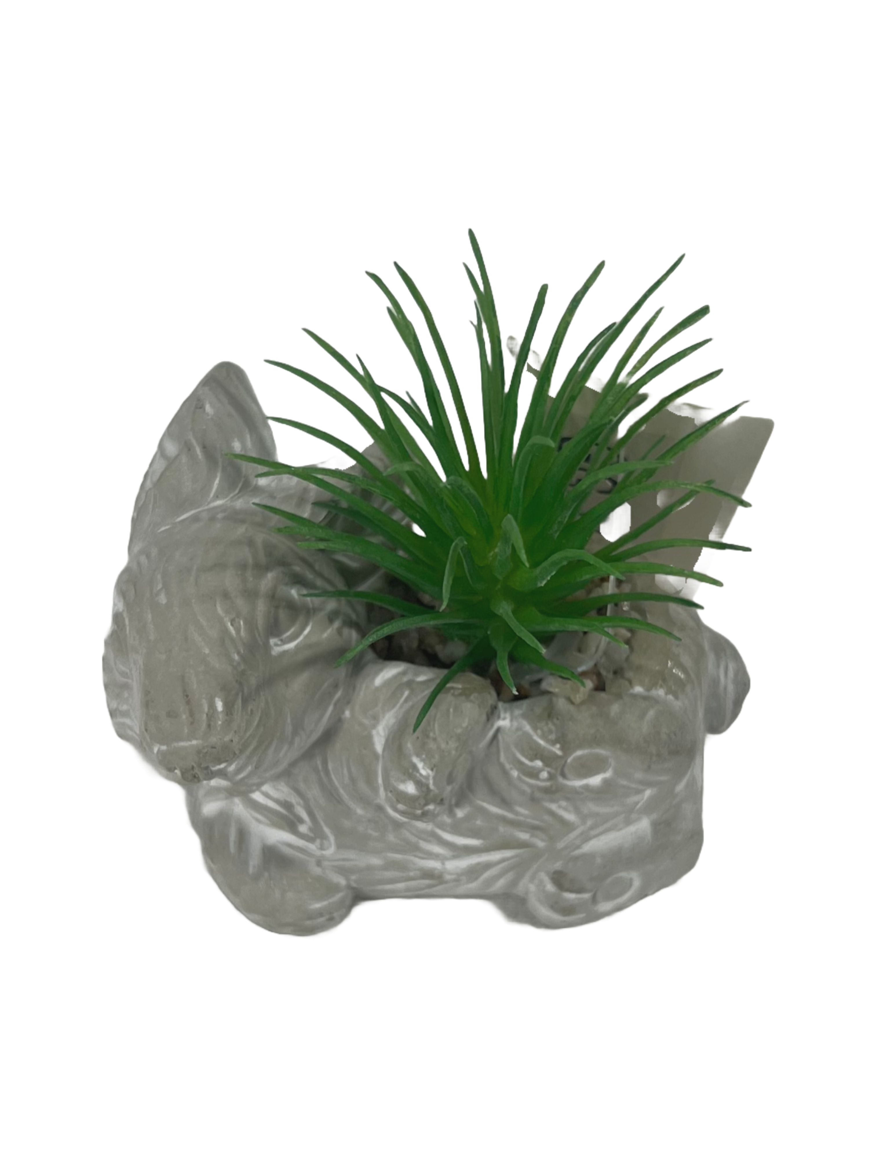 The Green Gallery Bunny Succulent Planter Collection – Mini Animal-Shaped Pots with Artificial Green Plants | Set of 6 Styles | 7–8 cm 