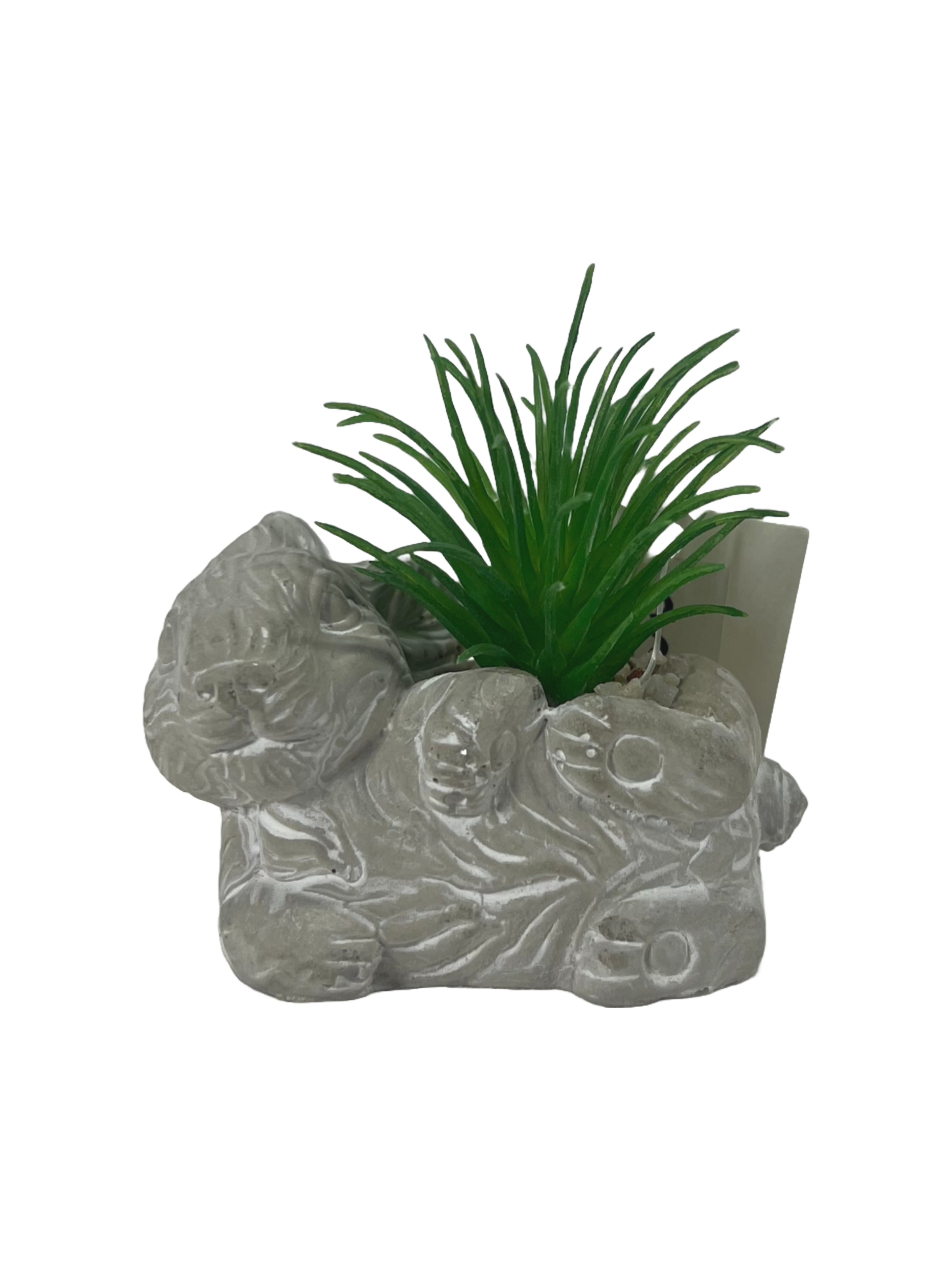 The Green Gallery Bunny Succulent Planter Collection – Mini Animal-Shaped Pots with Artificial Green Plants | Set of 6 Styles | 7–8 cm 