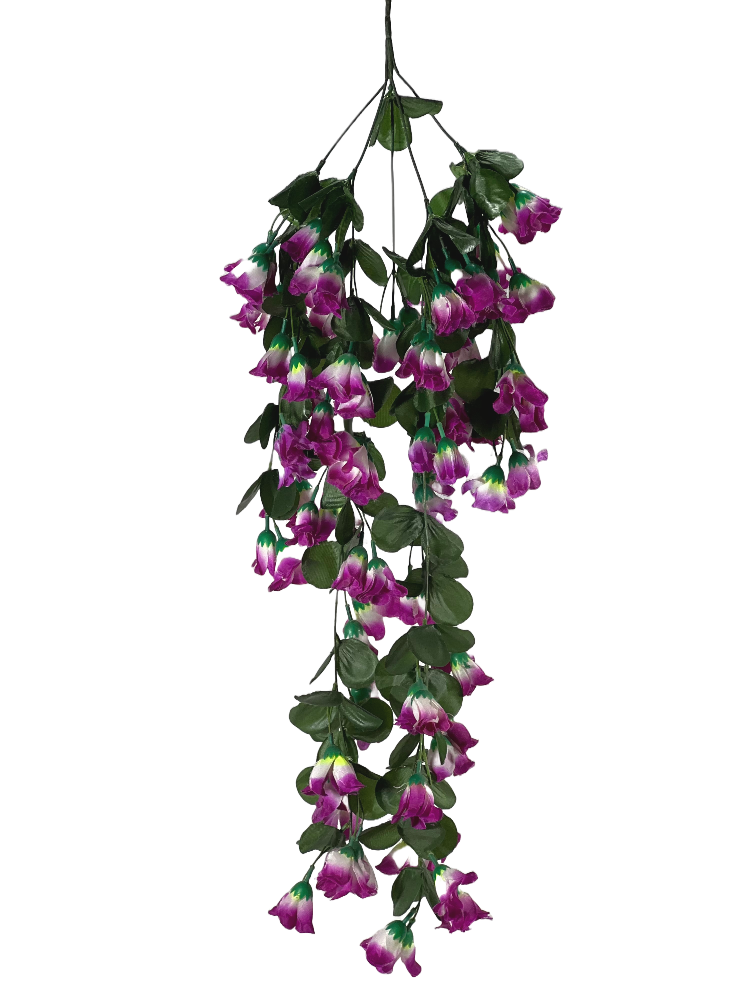The Green Gallery Artificial Hanging Bell Flower Vine – 110 cm Decorative Floral Garland for Wall & Balcony Decor | 4 Color Variants