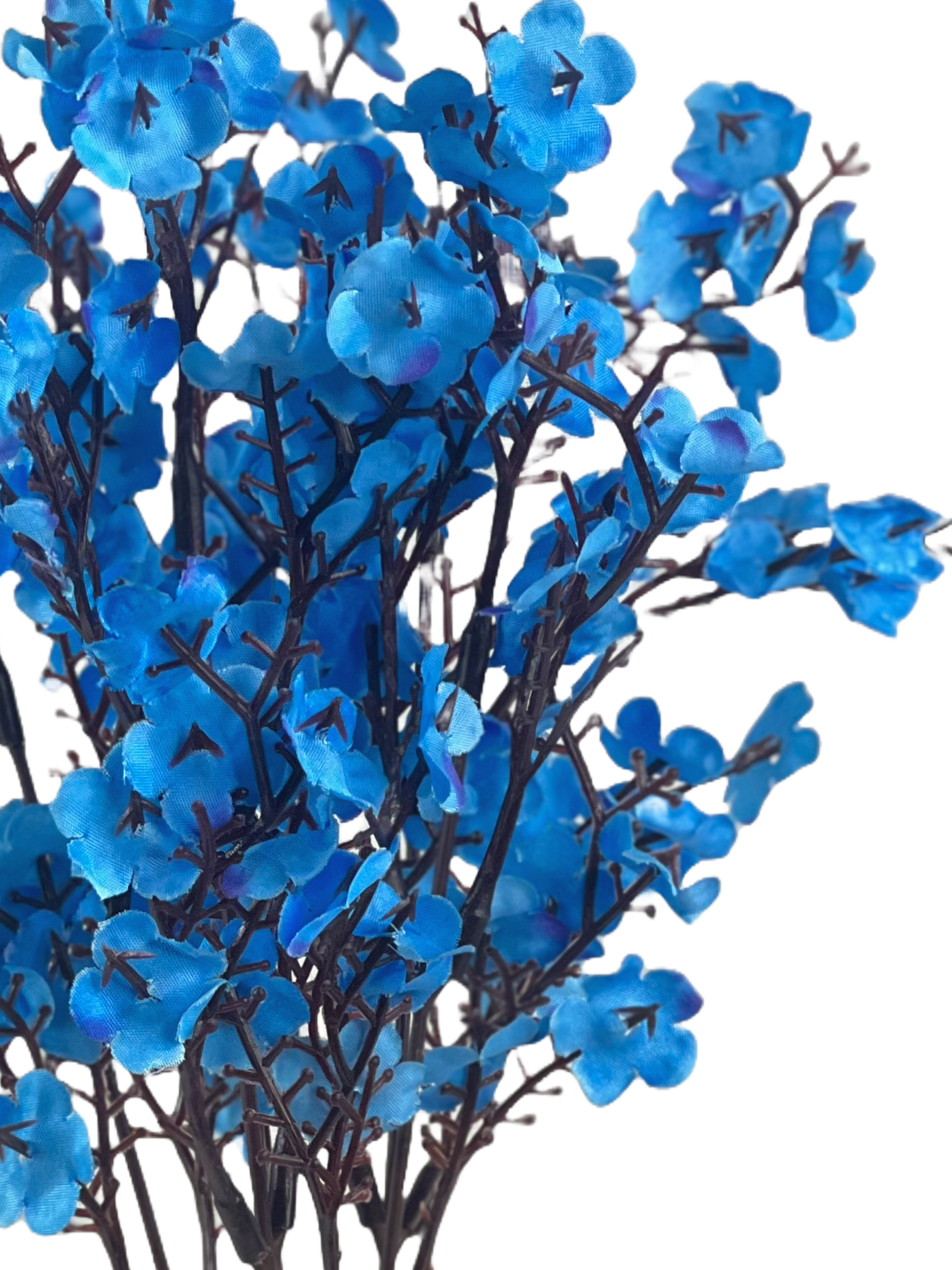 The Green Gallery Artificial Small Blossom Bunch Stick – 35cm Floral Accent for Vases & DIY Arrangements | 6 Color Variants