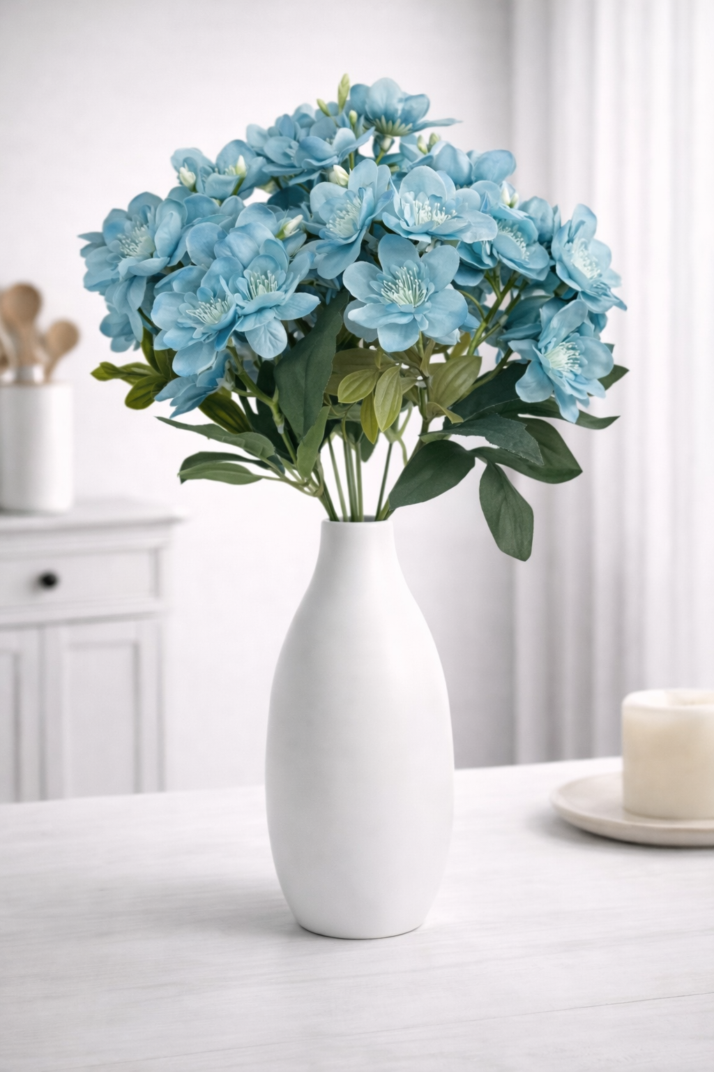 Artificial French Hydrangea Spray