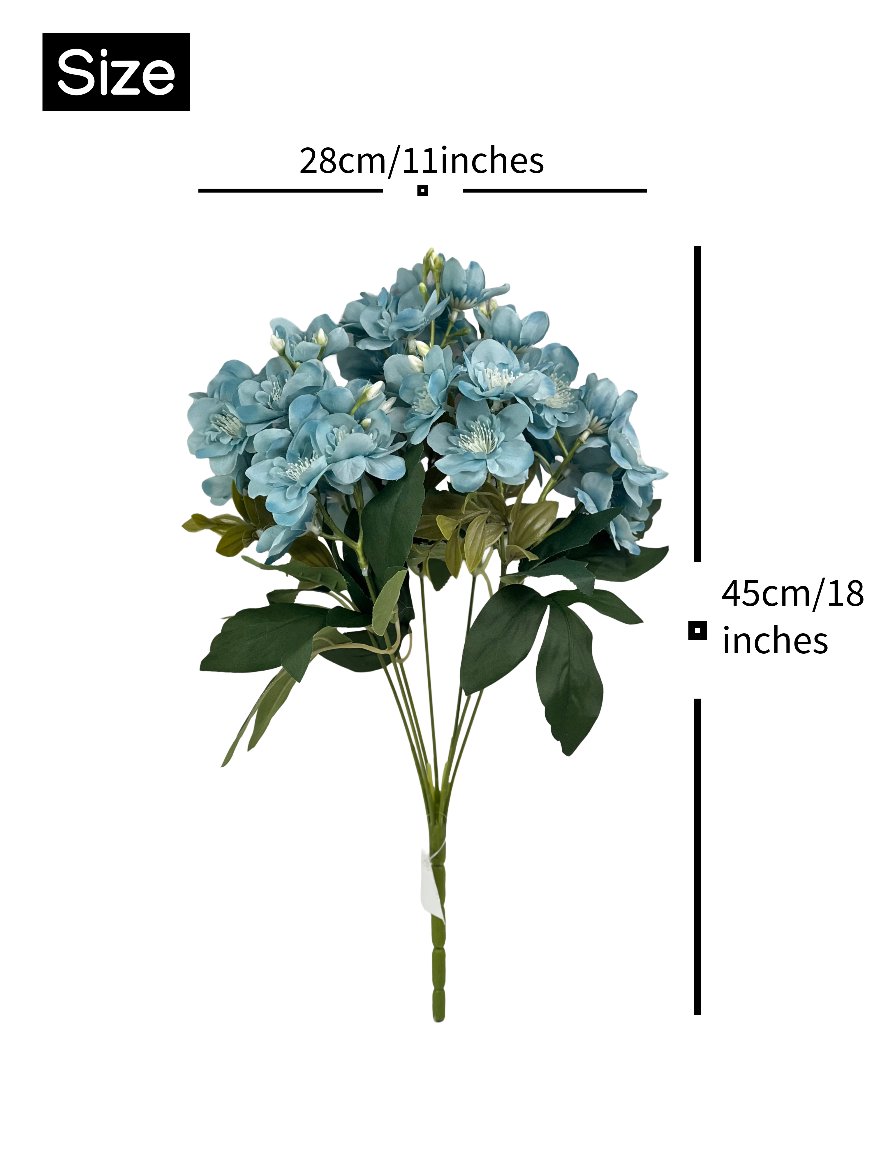 Artificial French Hydrangea Spray