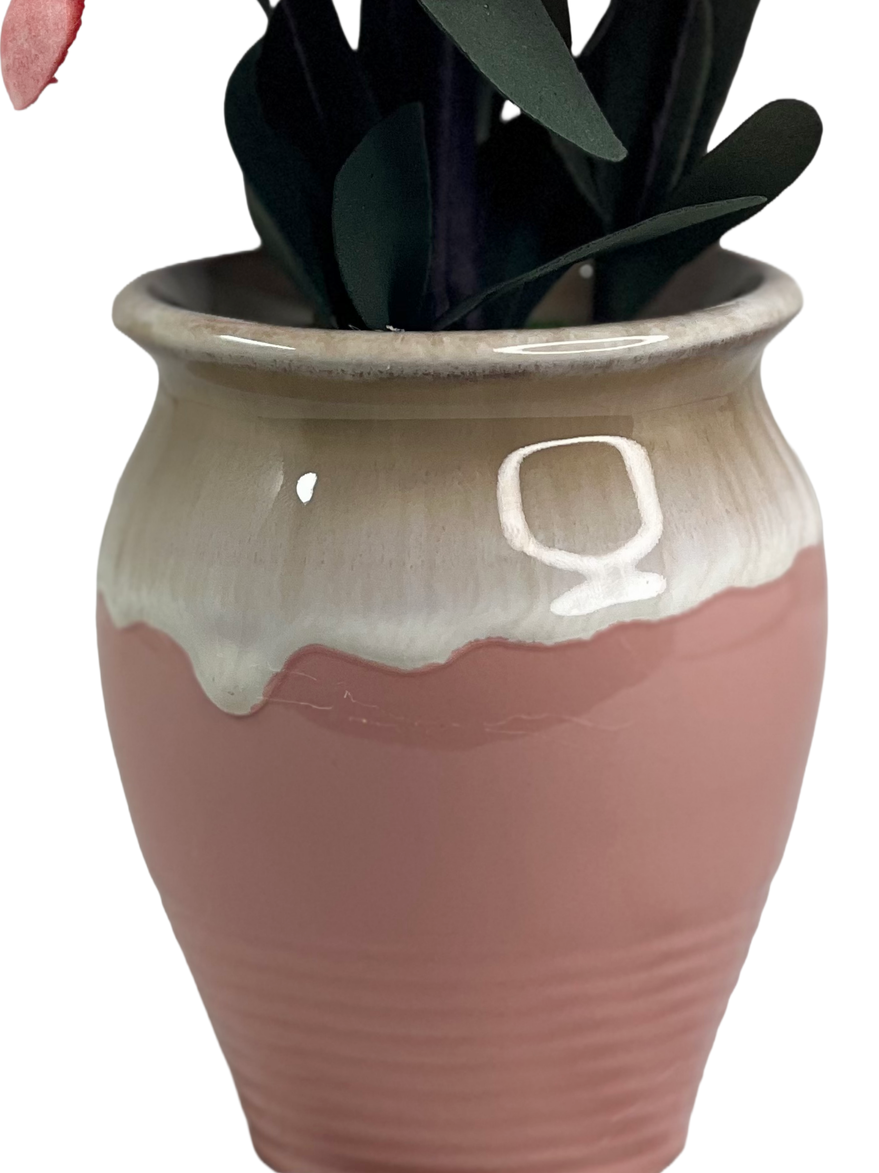 Artificial Lotus Flower in Ceramic Pot