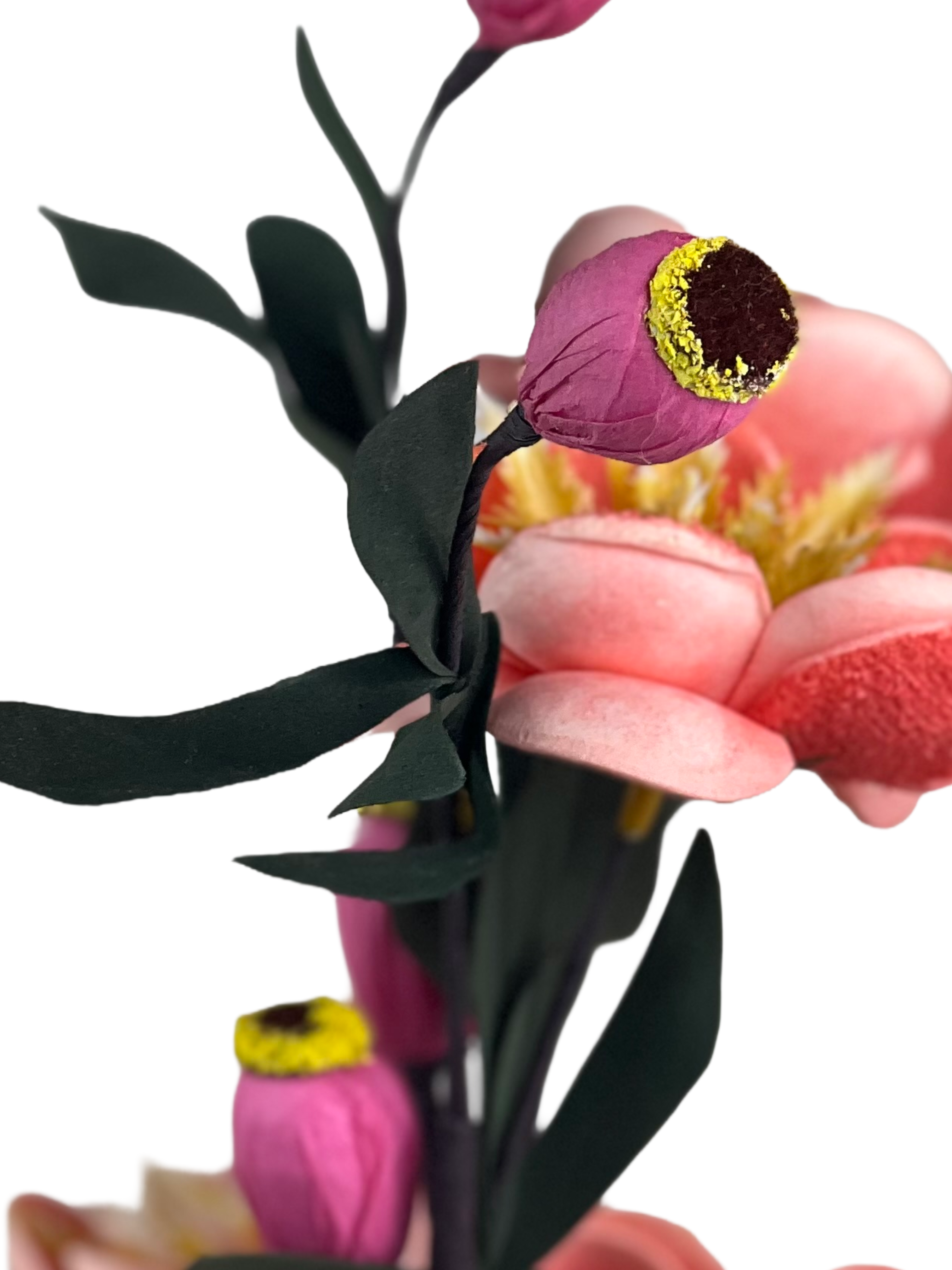 Artificial Lotus Flower in Ceramic Pot