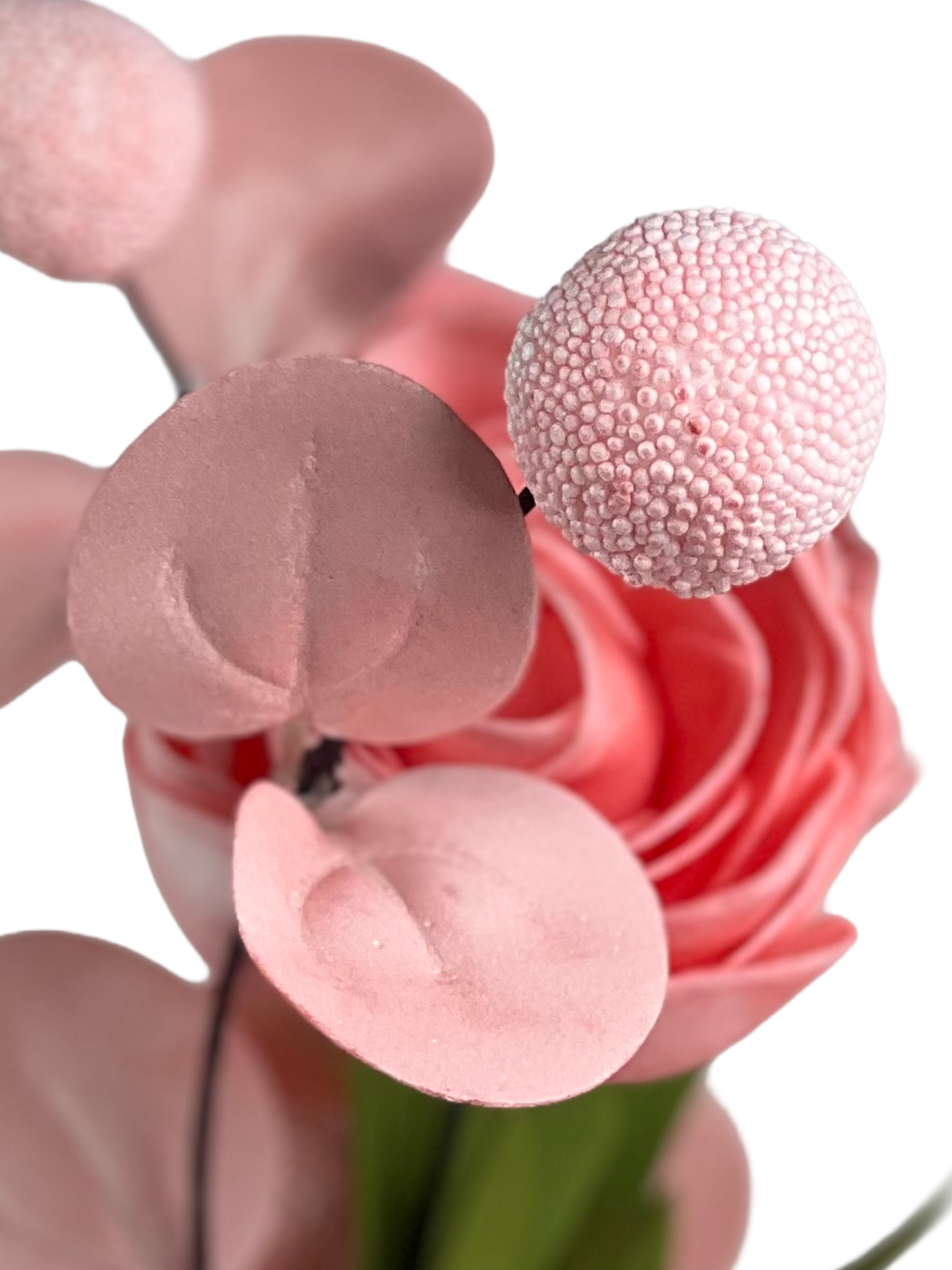 Rose Bloom Flowers in Pink Ceramic Pot