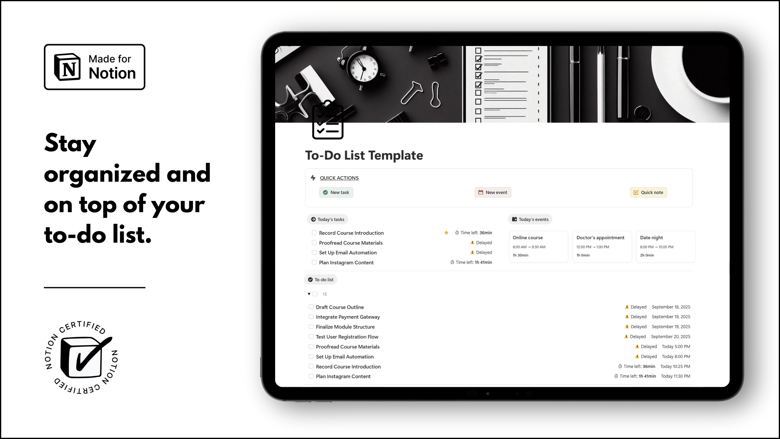 Notion To-Do List Template