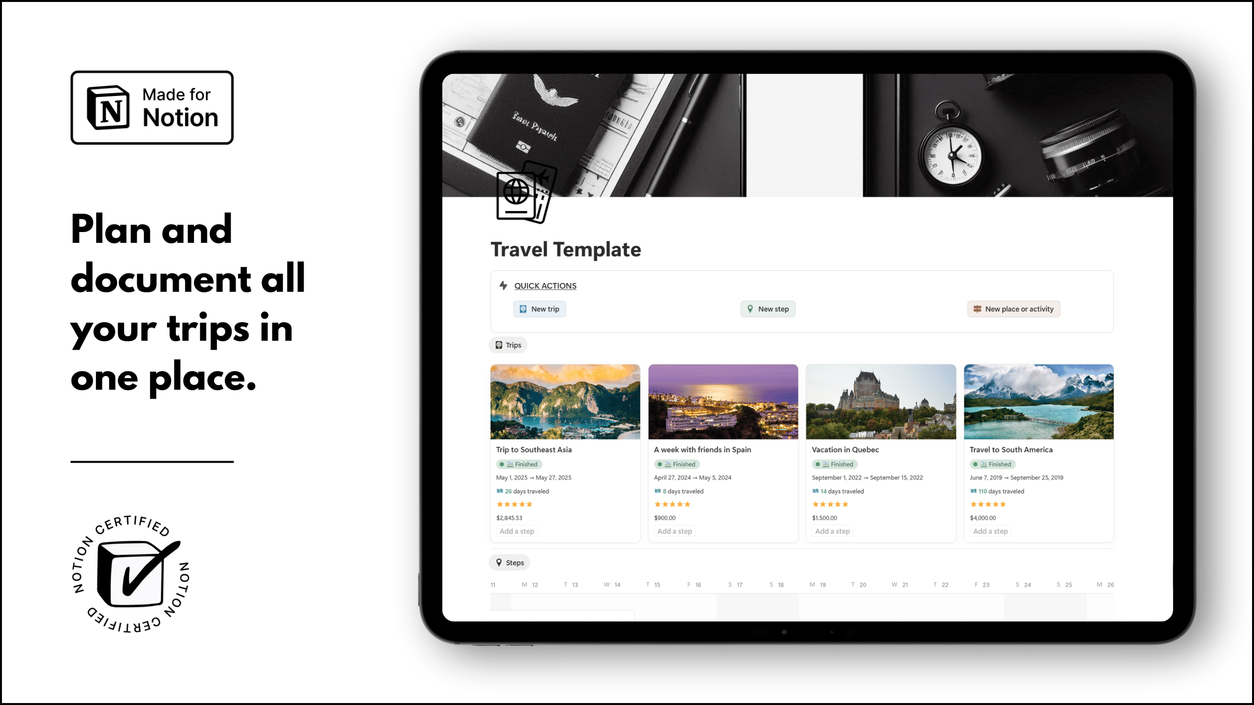Notion Travel Template