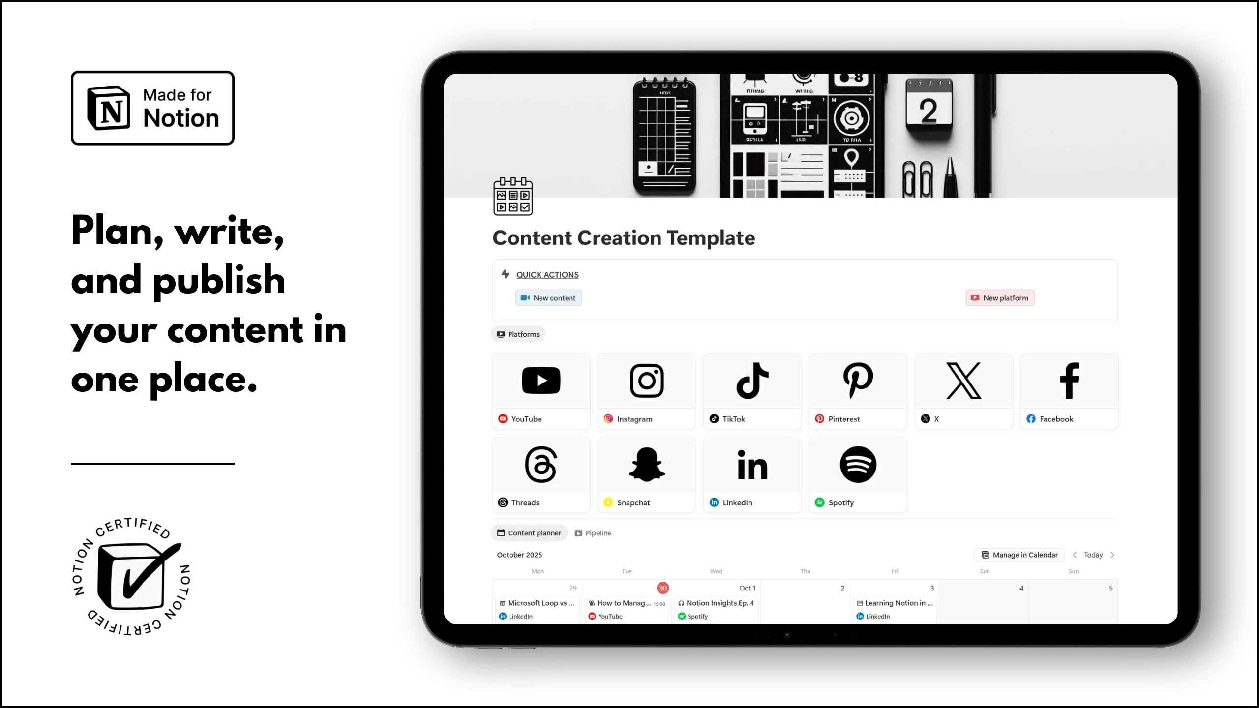 Notion Content Creation Template