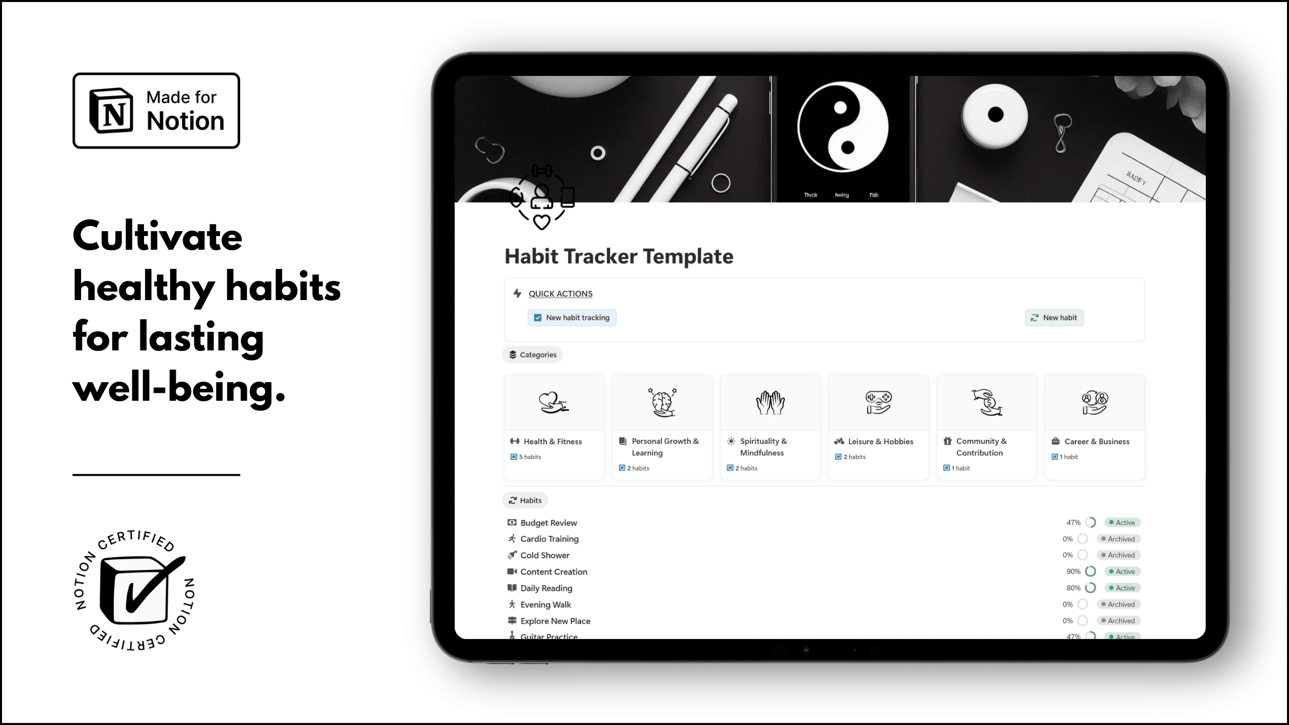 Notion Habit Tracker Template