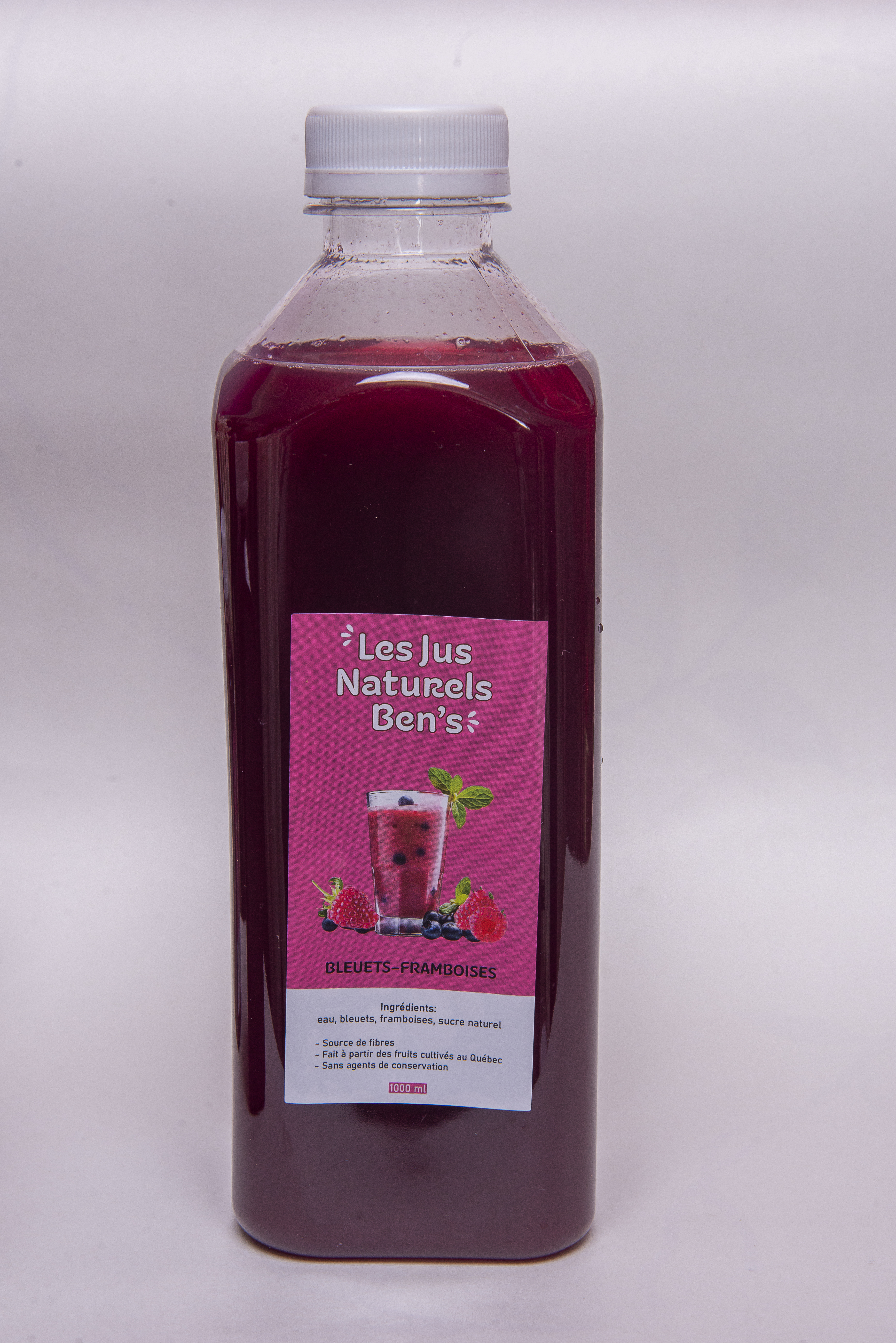 Jus de Bleuets -Framboises - 1L