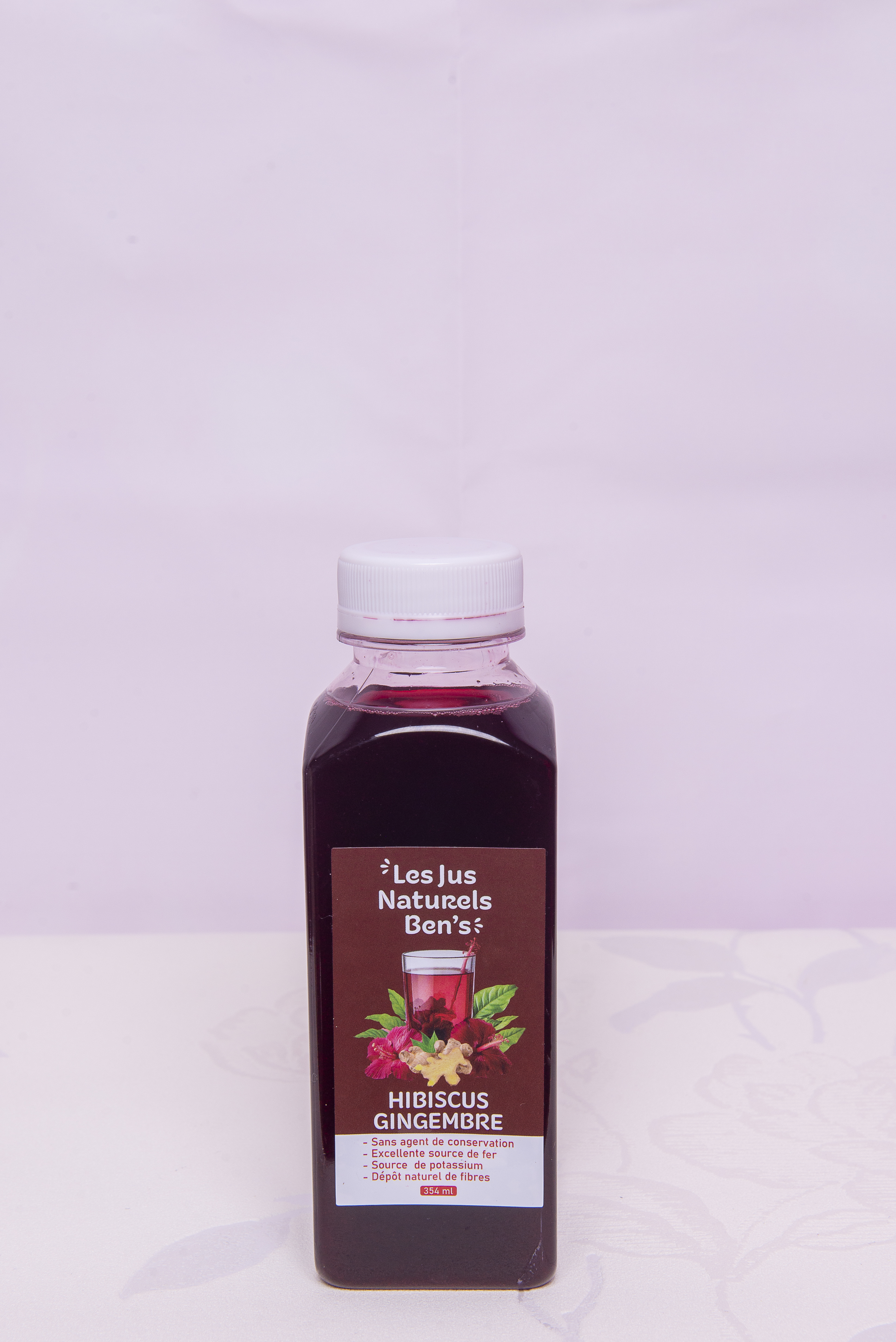 Jus d'Hibiscus Gingembre - 354 ml