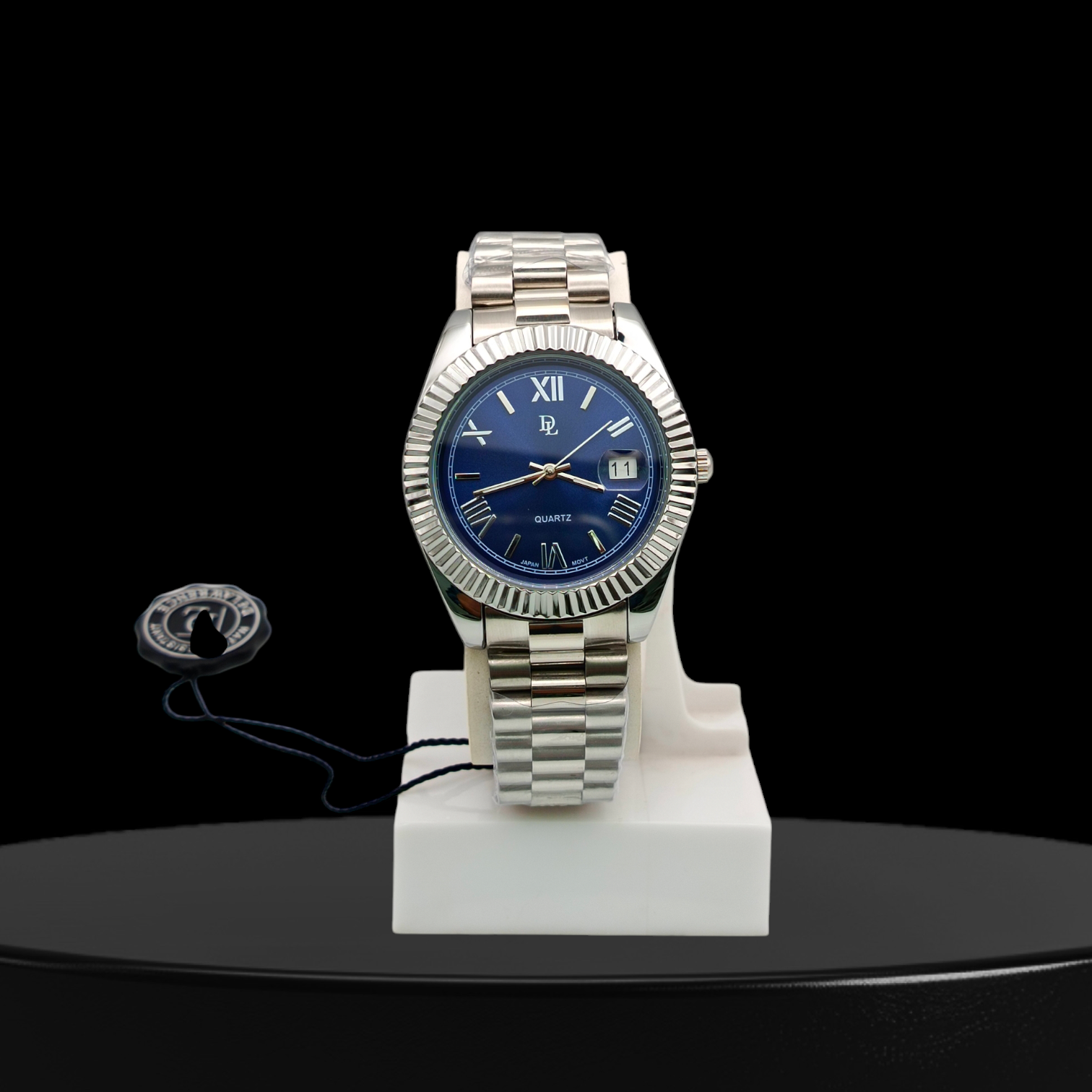 DL MEN WATCH Luxury Silver Wristwatch