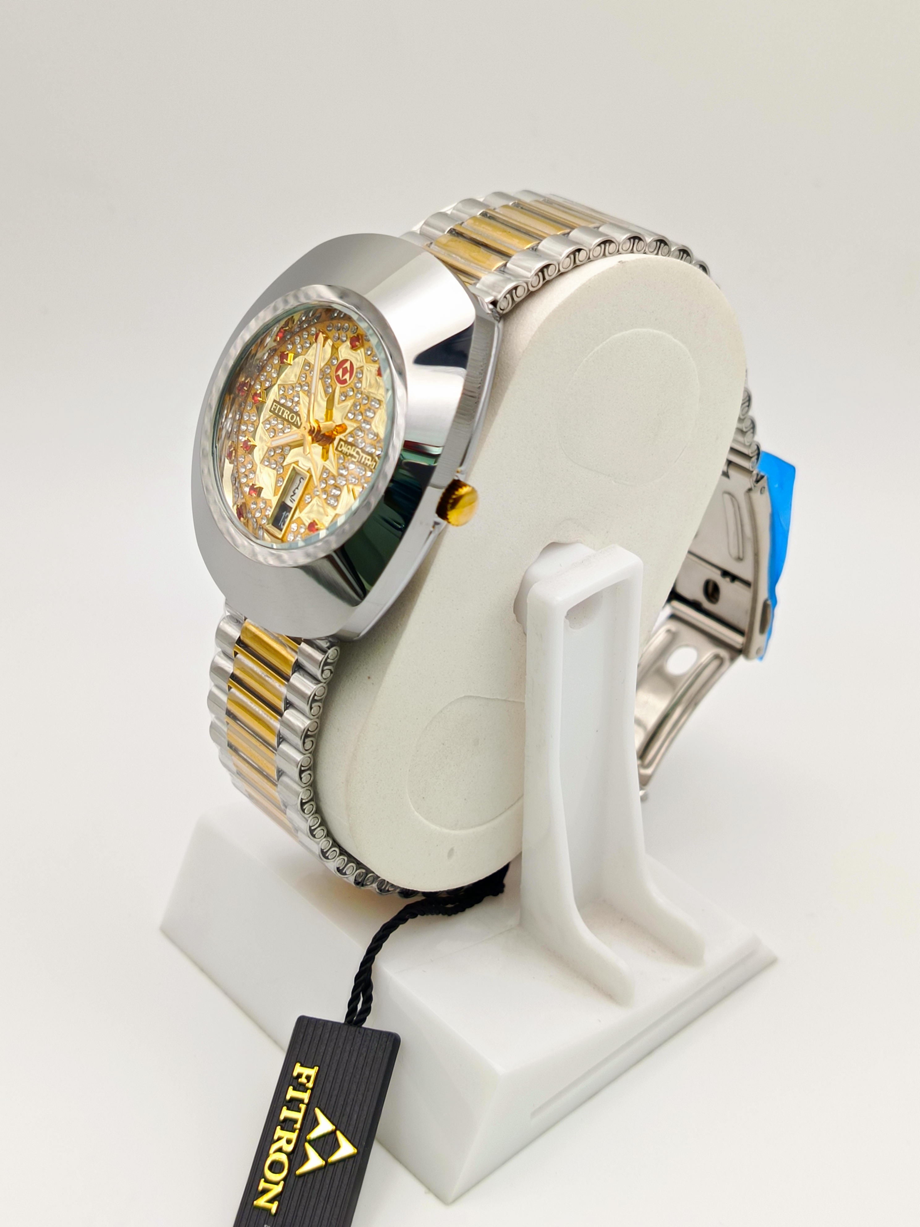 FITRON AUTOMATIC Luxury Silver and Gold Wristwatch